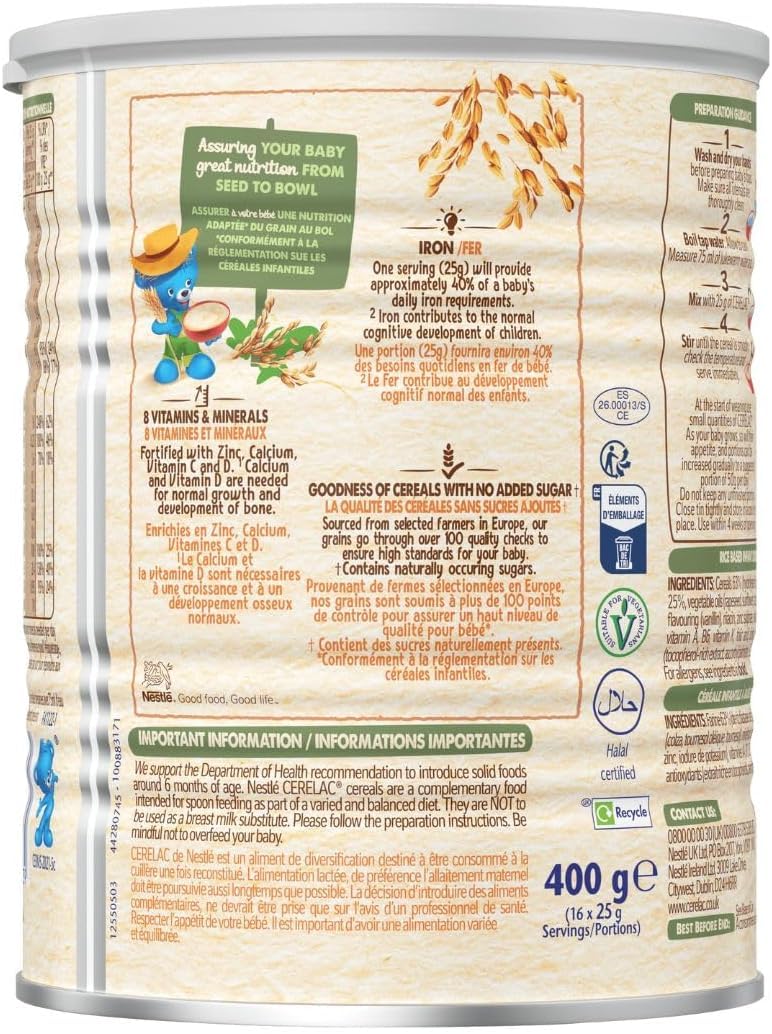 Cerelac Rice with Milk Infant Cereal, 6 months+, 400 g (Pack of 1) 3