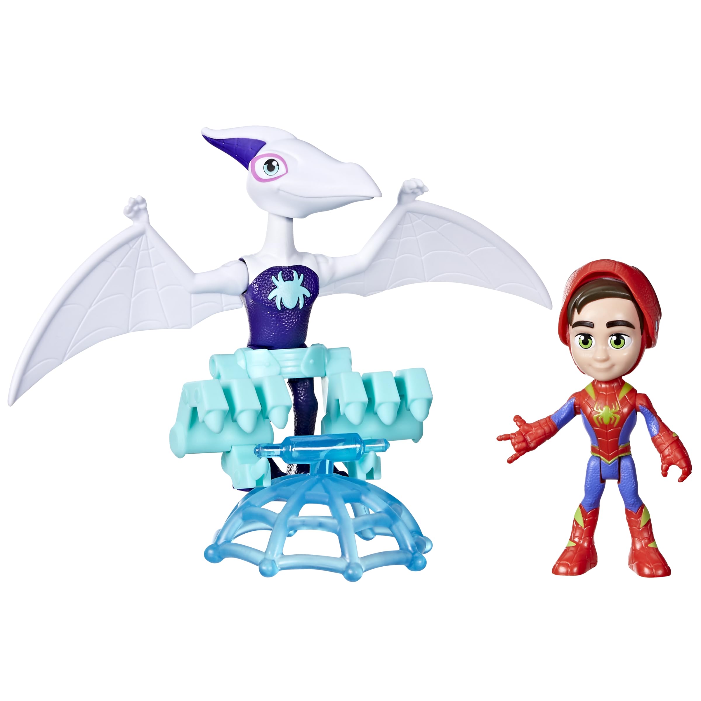 Spidey and His Amazing Friends Ghostasaurus & Spidey Action Figures 2-Pack - Hero Reveal & Dino-Webs Play for Ages 3+ 4