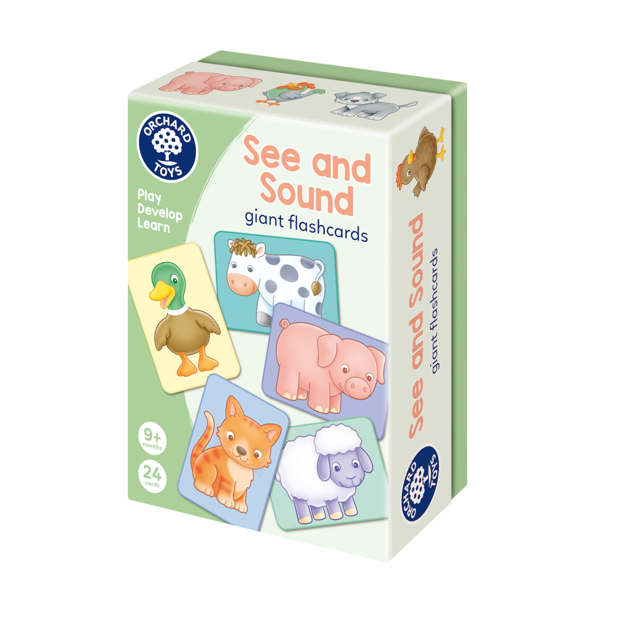Orchard Toys See and Sound Giant Flashcards for Babies and Toddlers