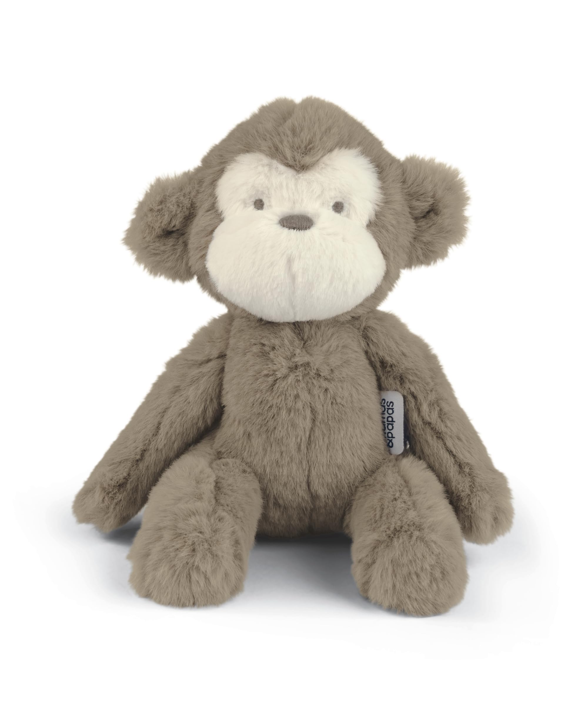 Mamas & Papas Welcome to the World Small Beanie Toy - Monty Monkey Plush for Newborns