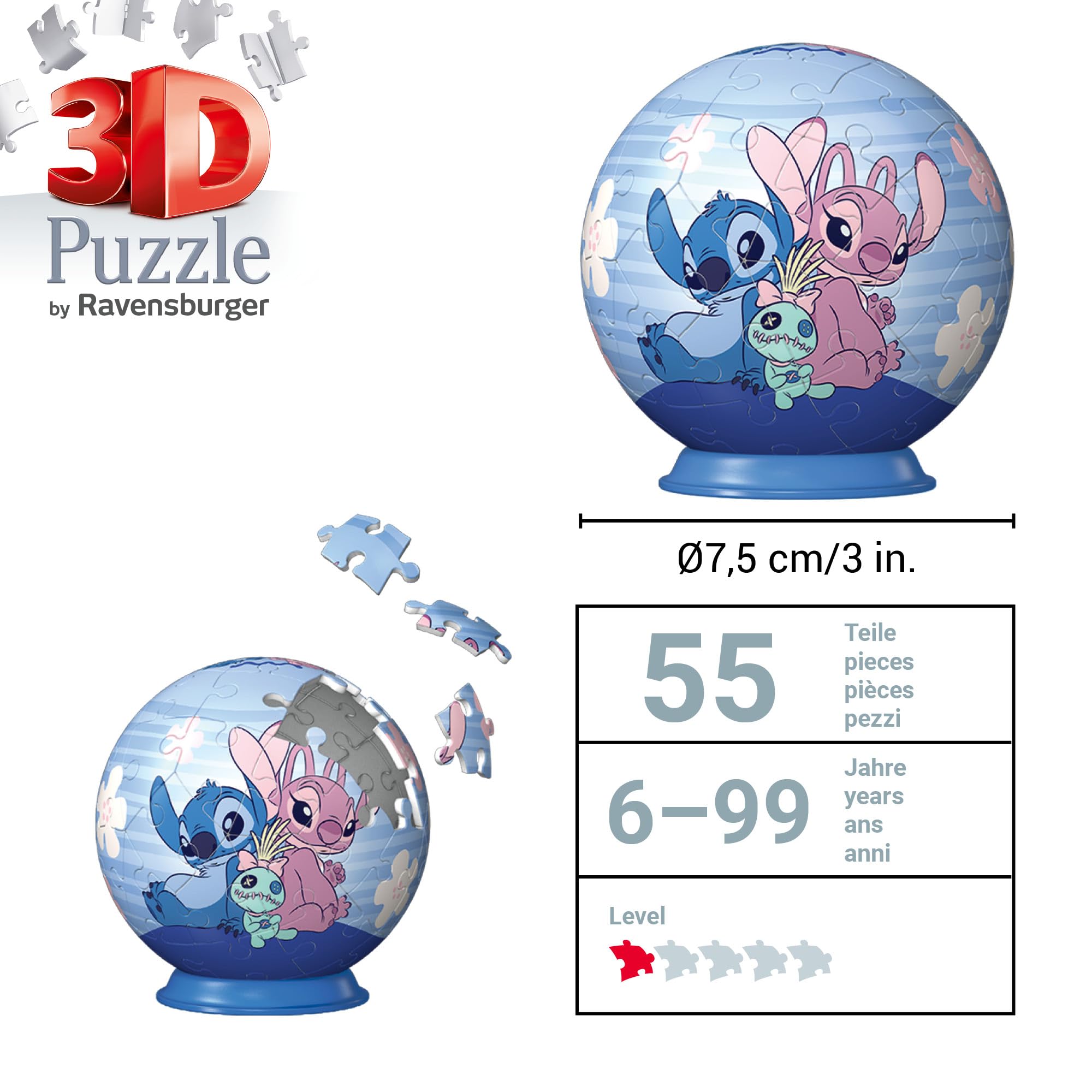 Ravensburger Disney Stitch and Friends 3D Jigsaw Puzzle 4
