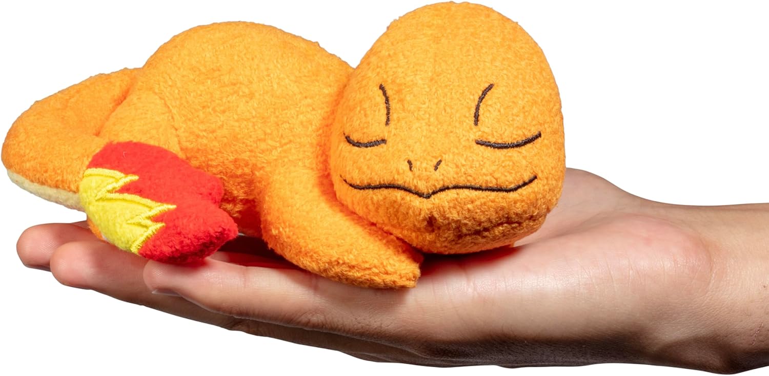 Pokémon Sleeping Plush - 5-Inch Mini Plush with Bulbasaur, Charmander, Squirtle 3