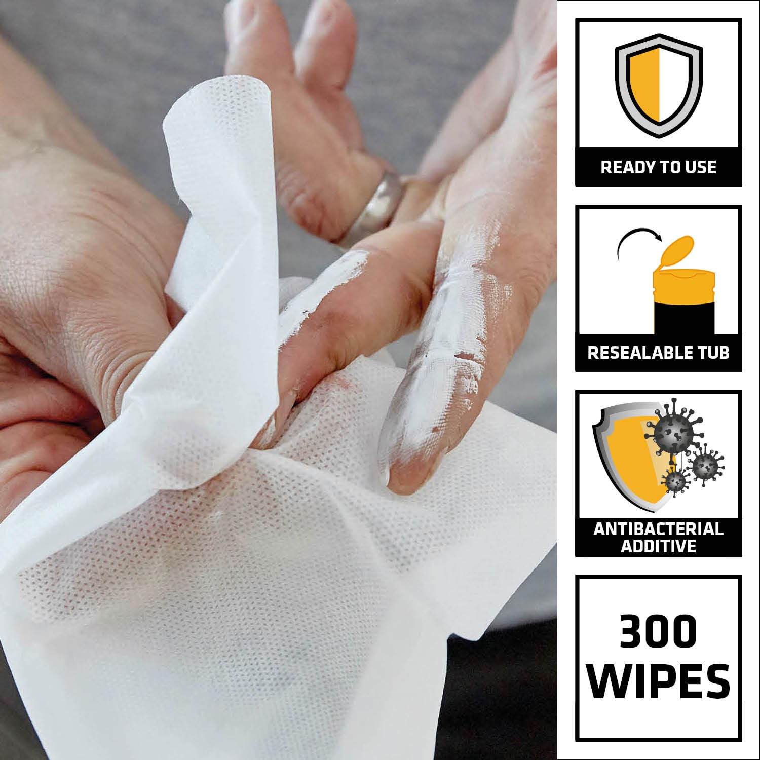 Sika - Everbuild Wonder Wipes Multi-Use Cleaning Wipes for Building Trade 5
