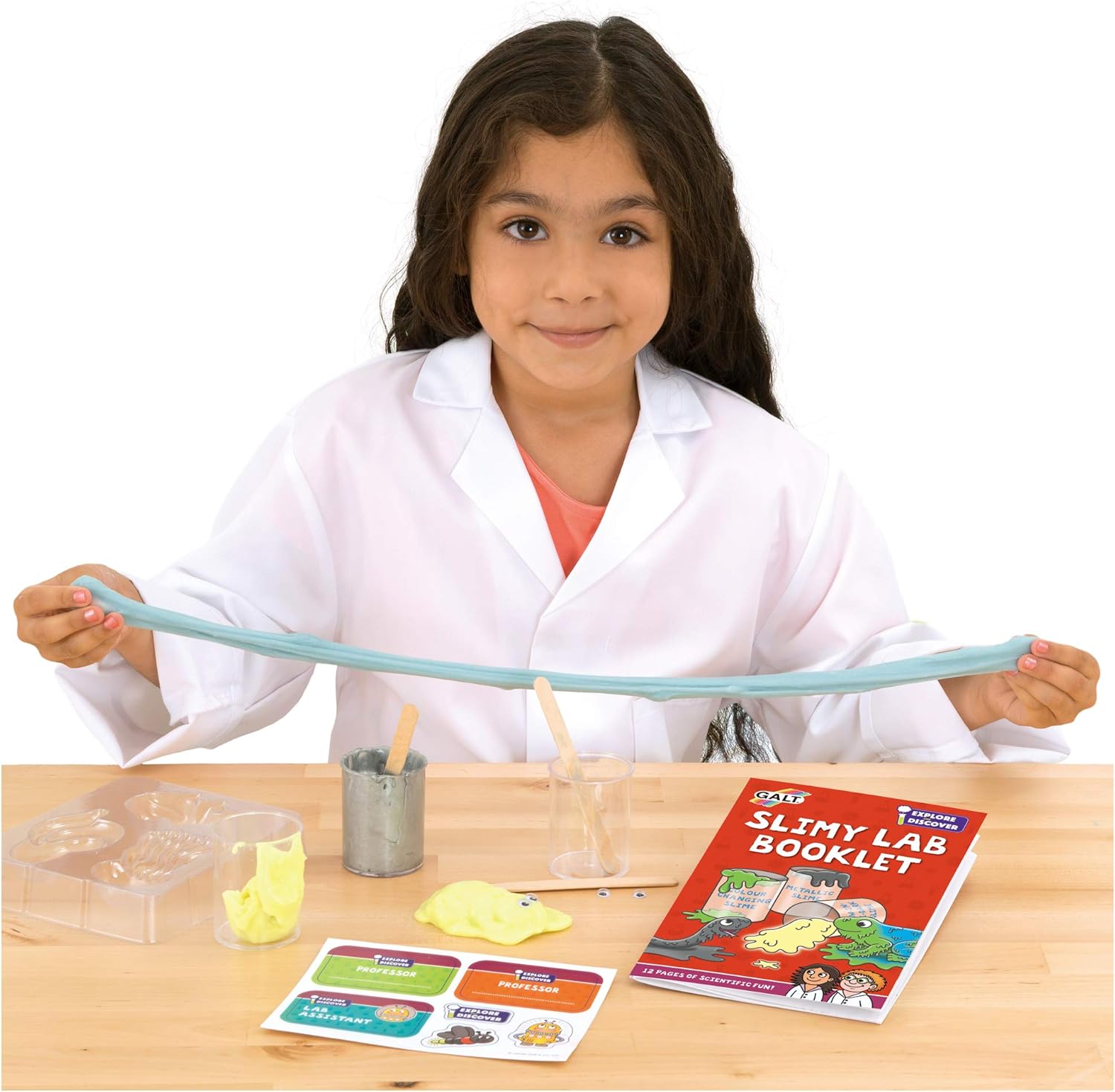 Galt Slimy Lab Science Kit - STEM Learning Slime Experiments for Kids Ages 5+