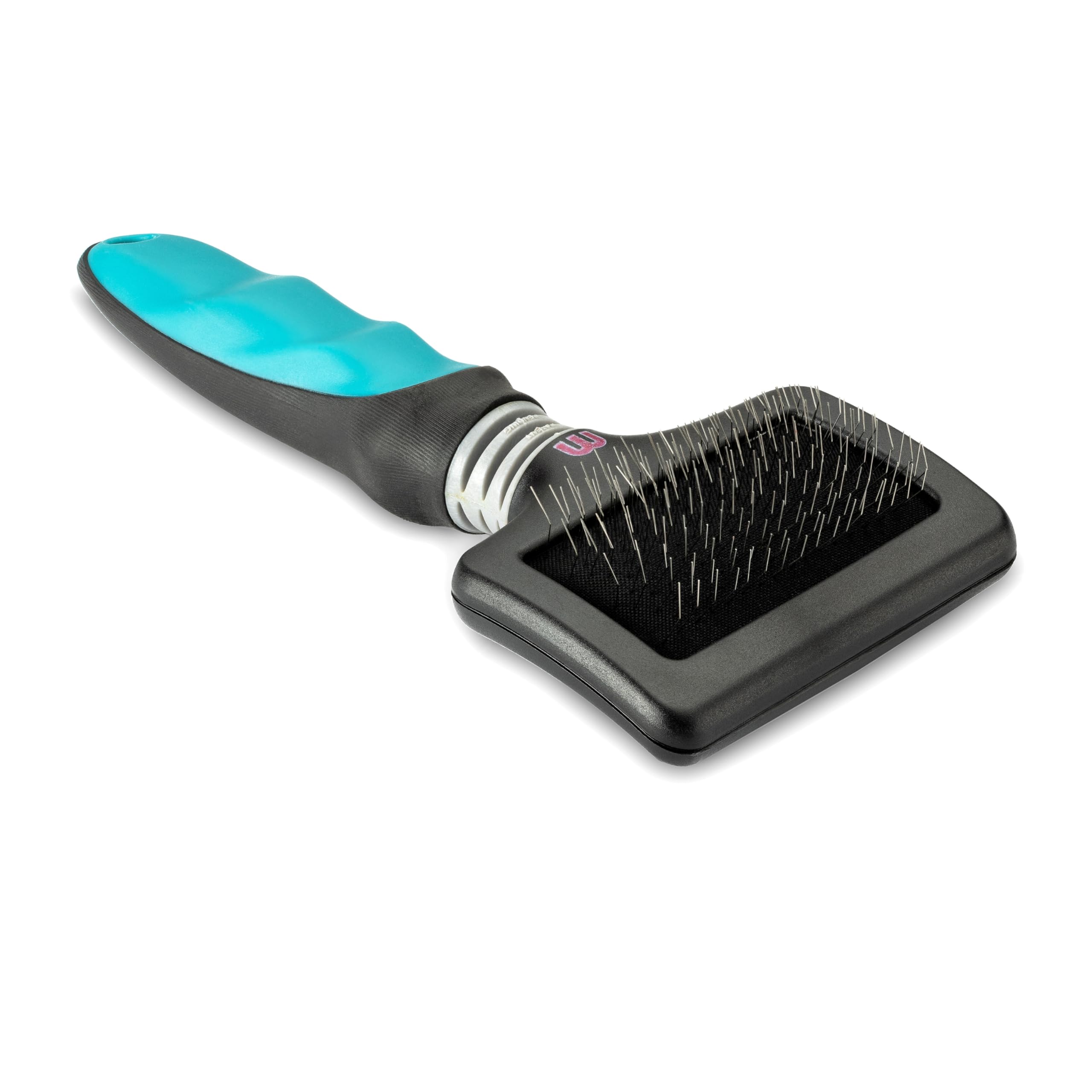 Mikki Soft Pin Slicker Brush - Removes Knots & Dead Hair | Ergonomic Handle | Small Size