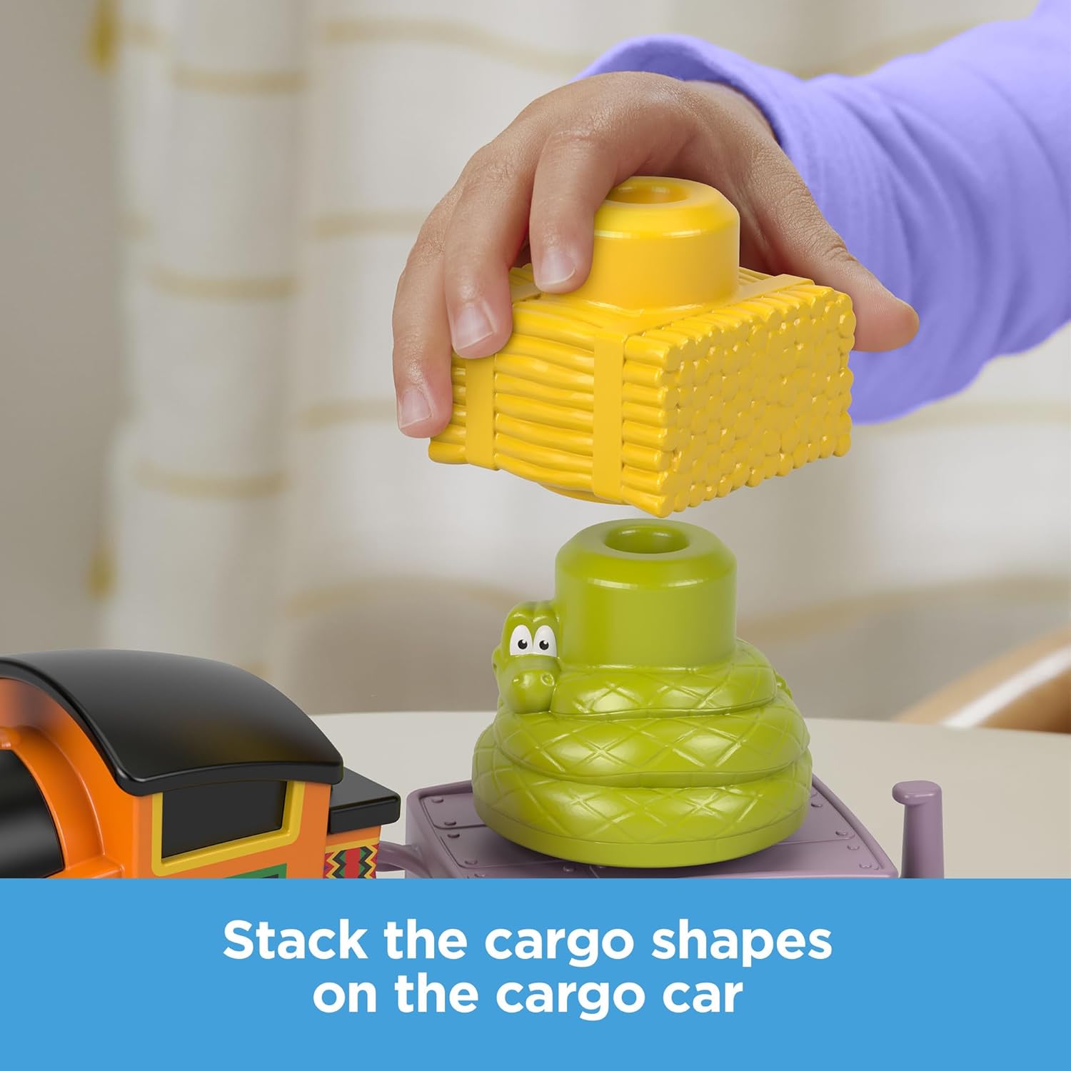 Thomas & Friends My First Nia Push-Along Train with Stacking Cargo - Toddler Toy for 18 Months+ 5