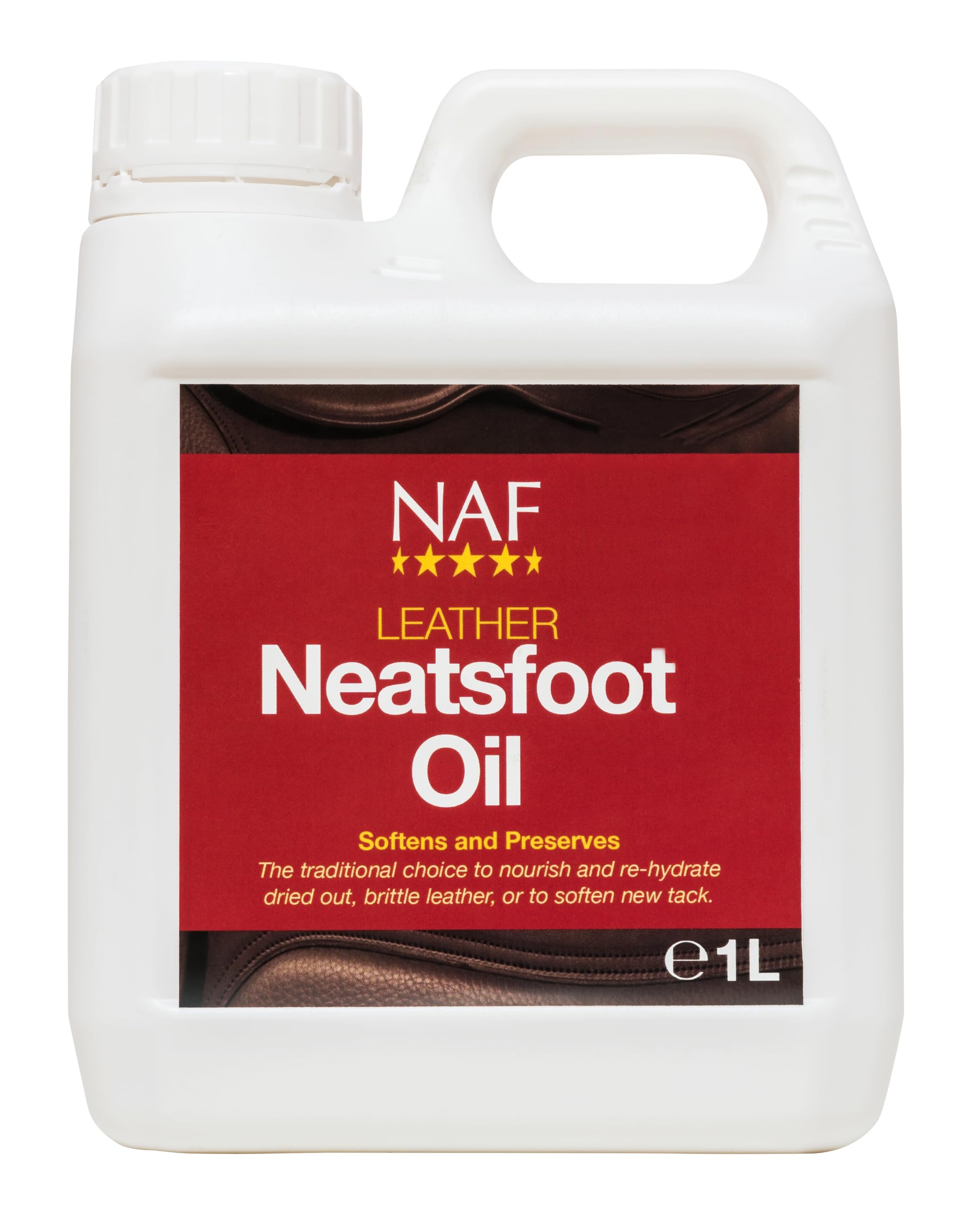 NAF Leather Neatsfoot Oil - Traditional Conditioning for Tack & Saddlery | 1L