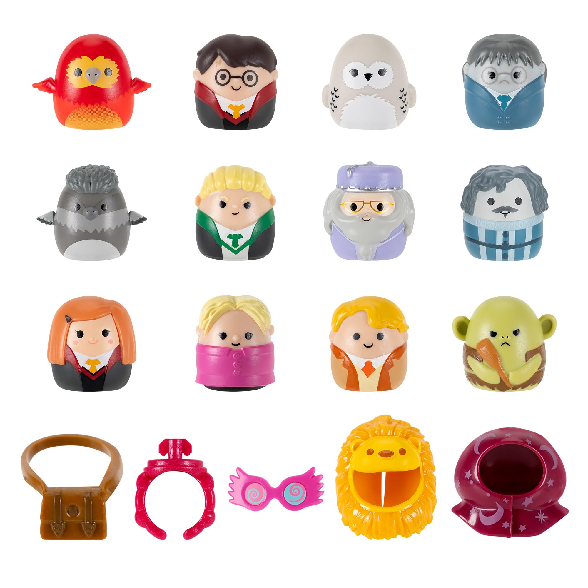 Squish-a-longs Harry Potter Mini-Squish + Accessory 12-Pack - Collectible Characters with Ring Attachments 5