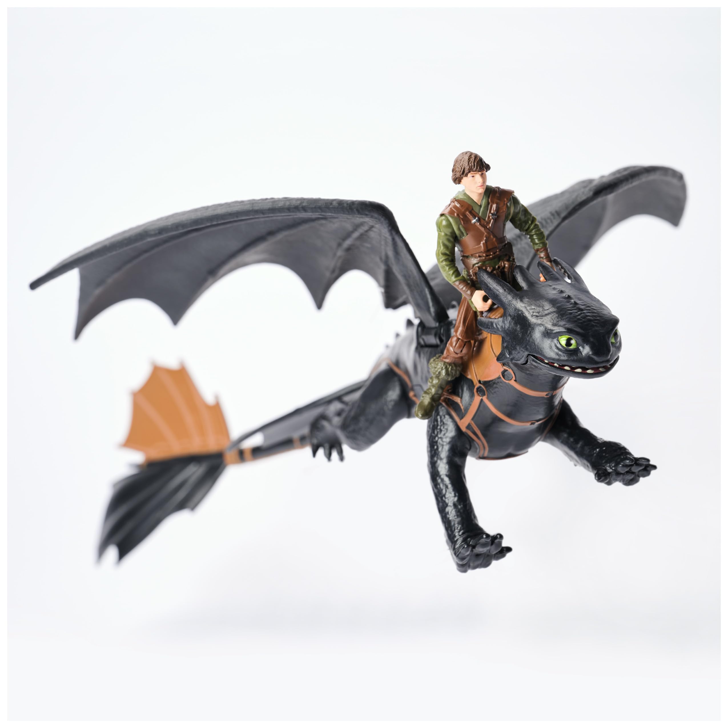 Dreamworks Dragons How to Train Your Dragon Toothless & Hiccup Roaring Minis - 7.5 cm Viking Figure with 33 cm Dragon Toy 5