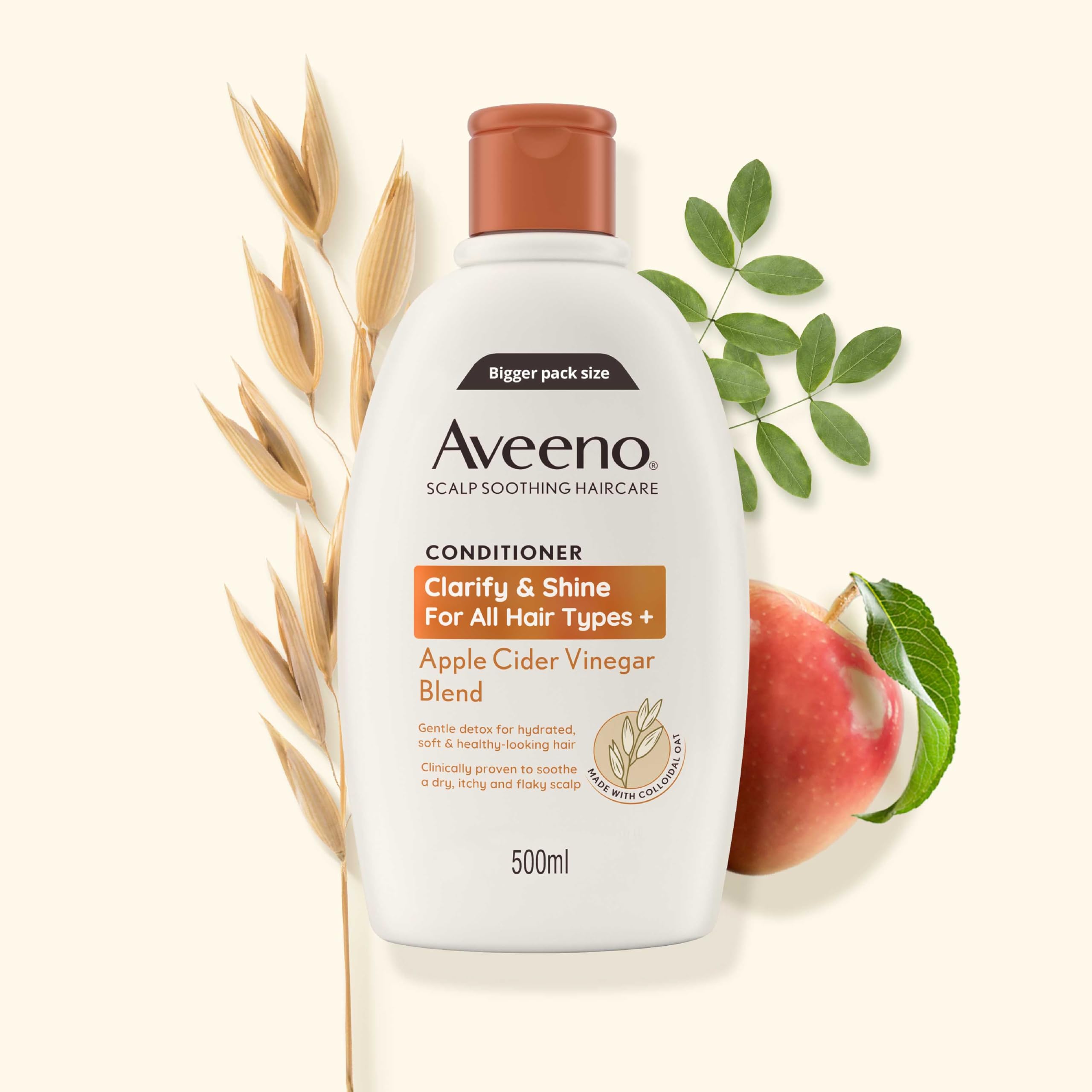 Aveeno - Apple Cider Vinegar Clarify & Shine Conditioner (500ml) 6