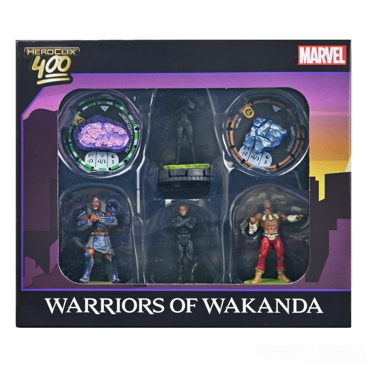 WizKids Marvel HeroClix 400: Warriors of Wakanda Collectible Figures Set | 4 Figures 1