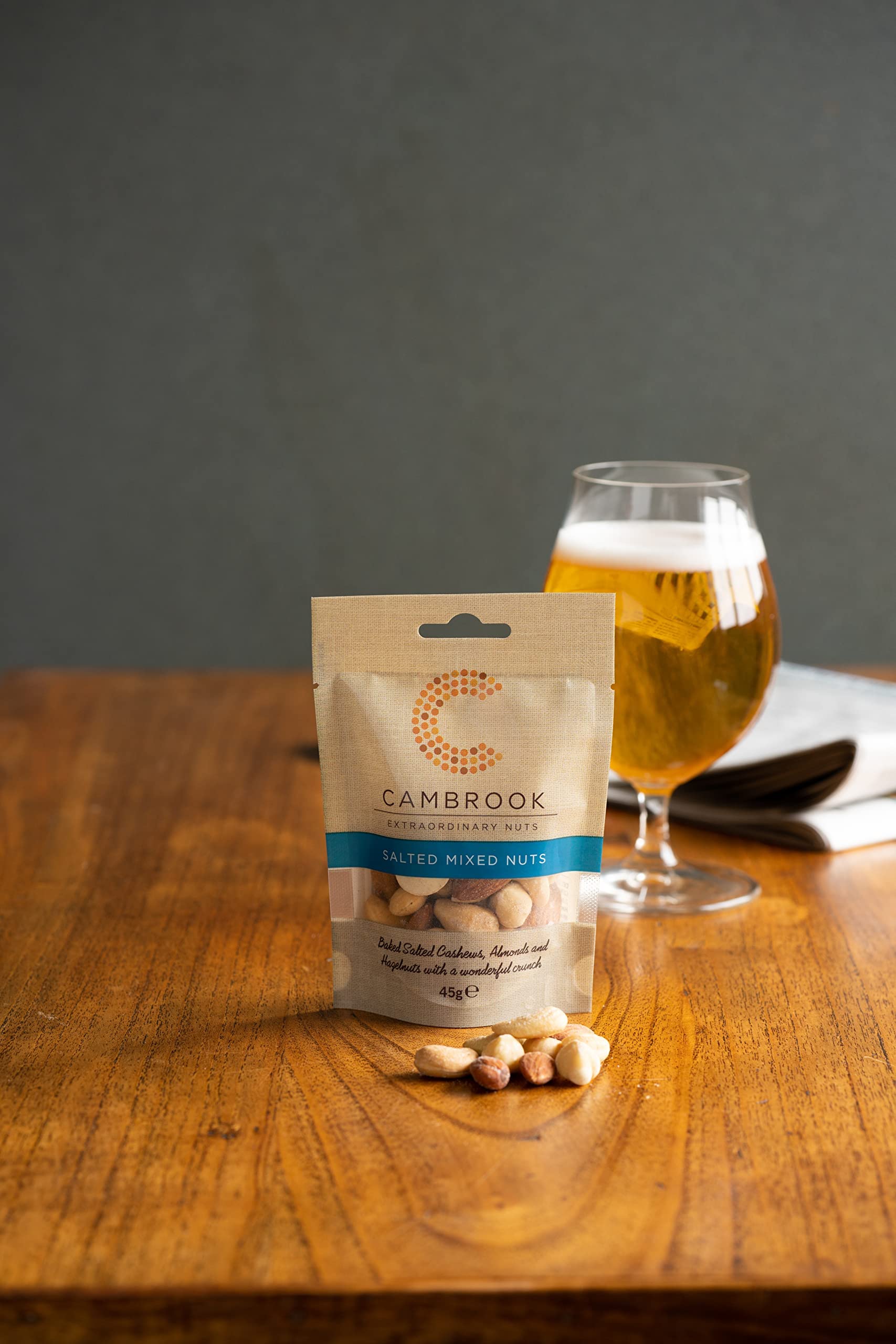 Cambrook Baked & Salted Mixed Nuts, 45g Bag