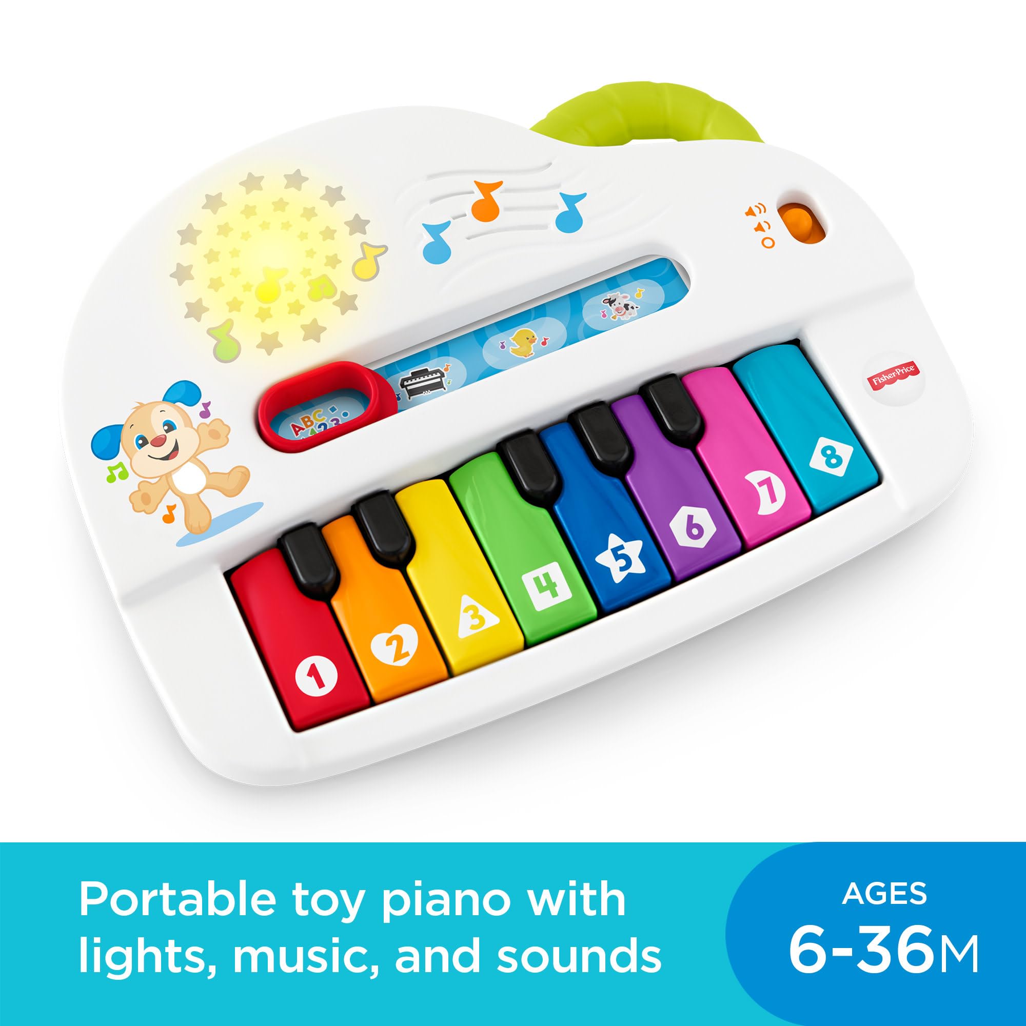 Fisher-Price Silly Sounds Light-Up Piano - Educational Musical Toy for Babies & Toddlers 6-36 Months 4