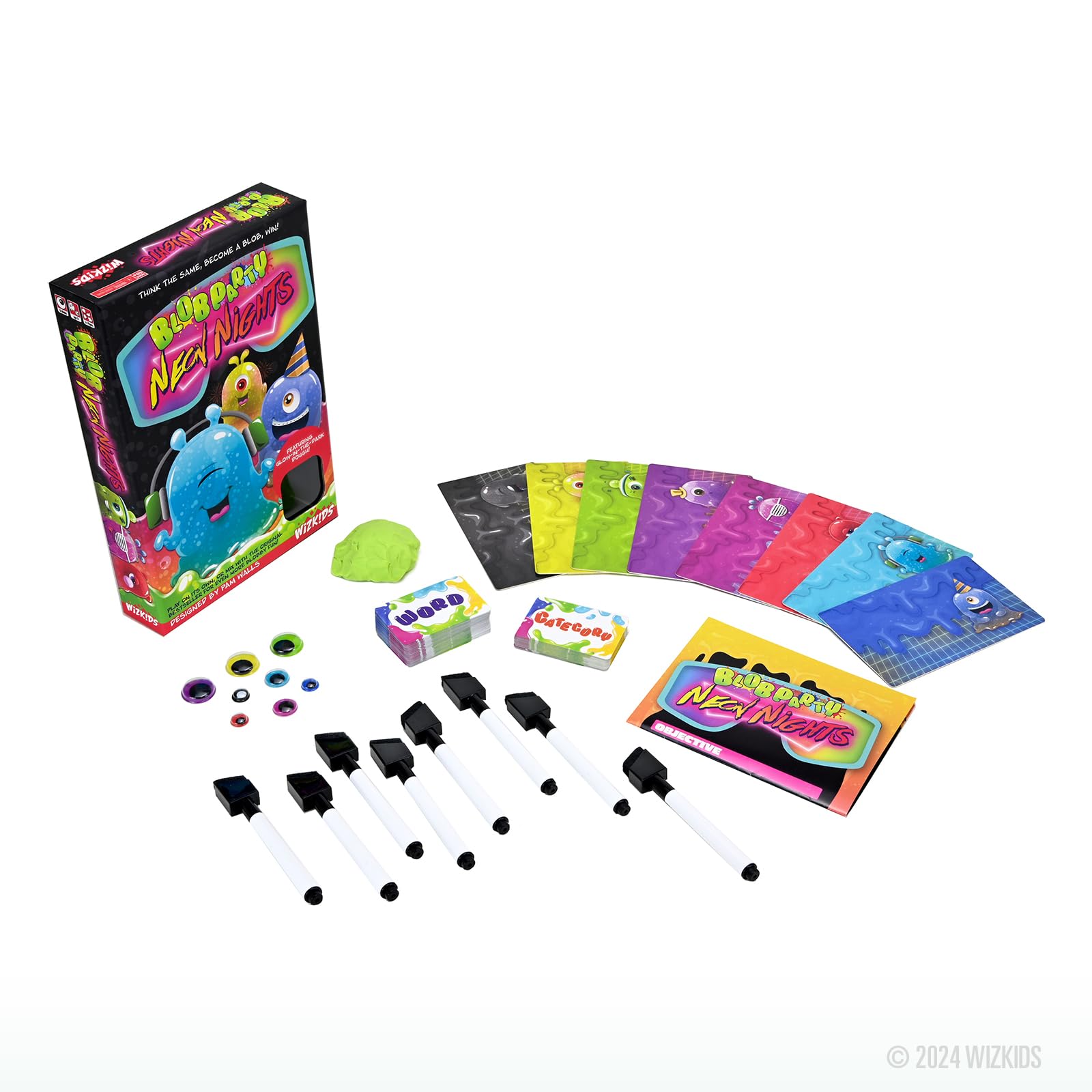 Blob Party: Neon Nights - Co-op Party Game with Glow-in-the-Dark Dough 5