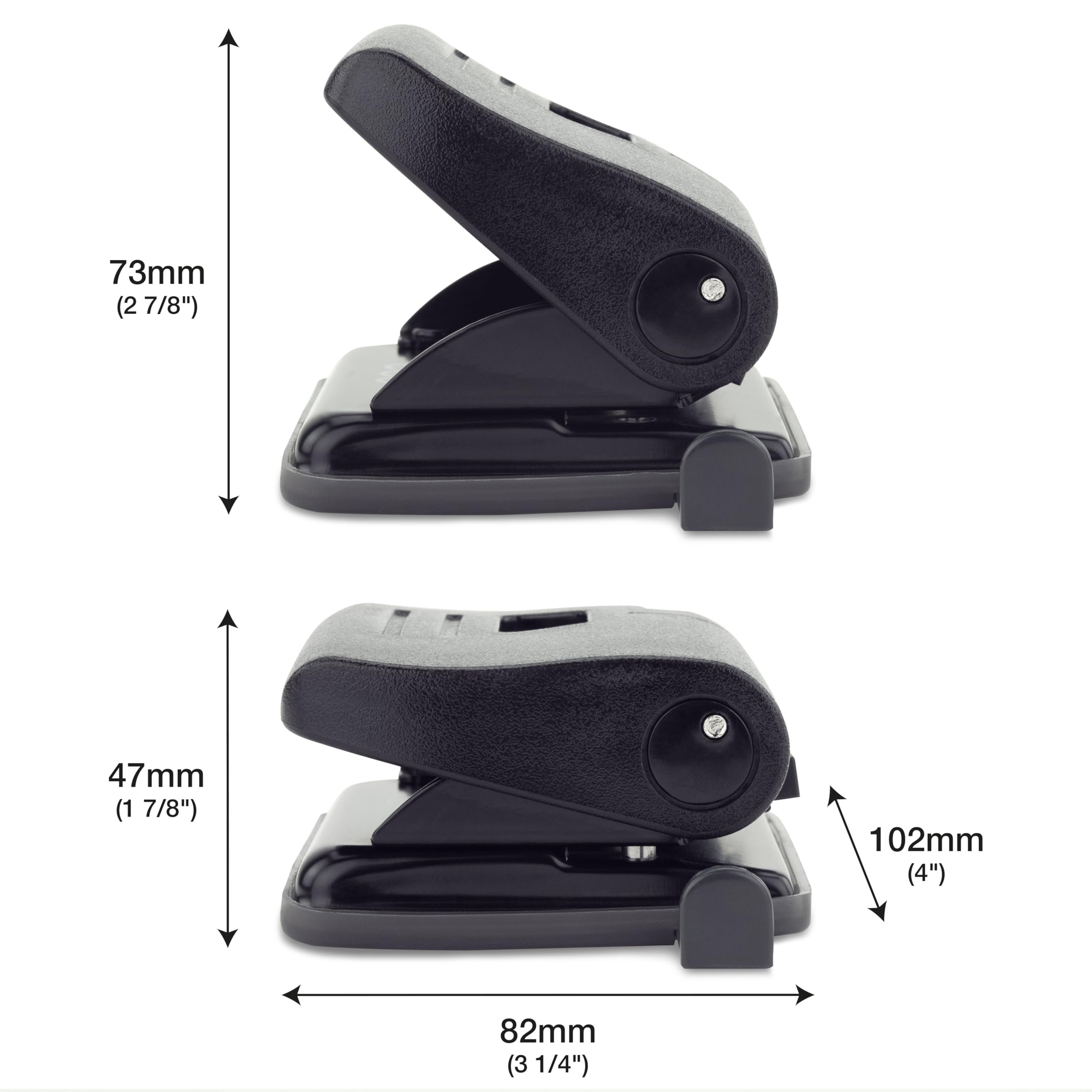 RAPESCO 1757 Business Pack ECO 2-Hole Punch - 22 Sheet Capacity | Black | Pack of 3 5