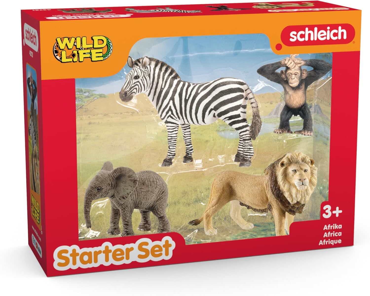 Schleich WILD LIFE Africa Starter Set - 4 Realistic Animal Figurines for Imaginative Play 7