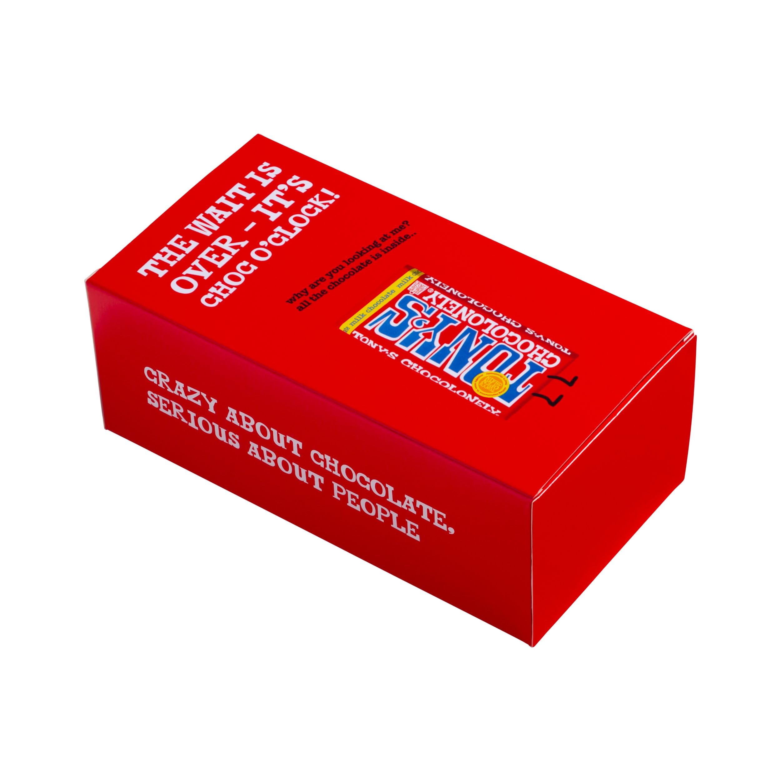 Tony's Chocolonely Milk Chocolate Caramel Sea Salt - Gift Box of 4 Bars
