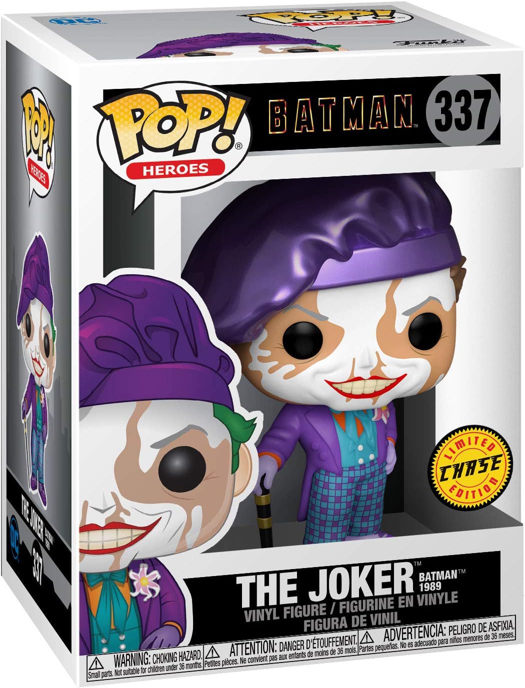 Funko Pop! Heroes: Batman 1989 - Joker with Hat Vinyl Figure (47709) Chase Variant