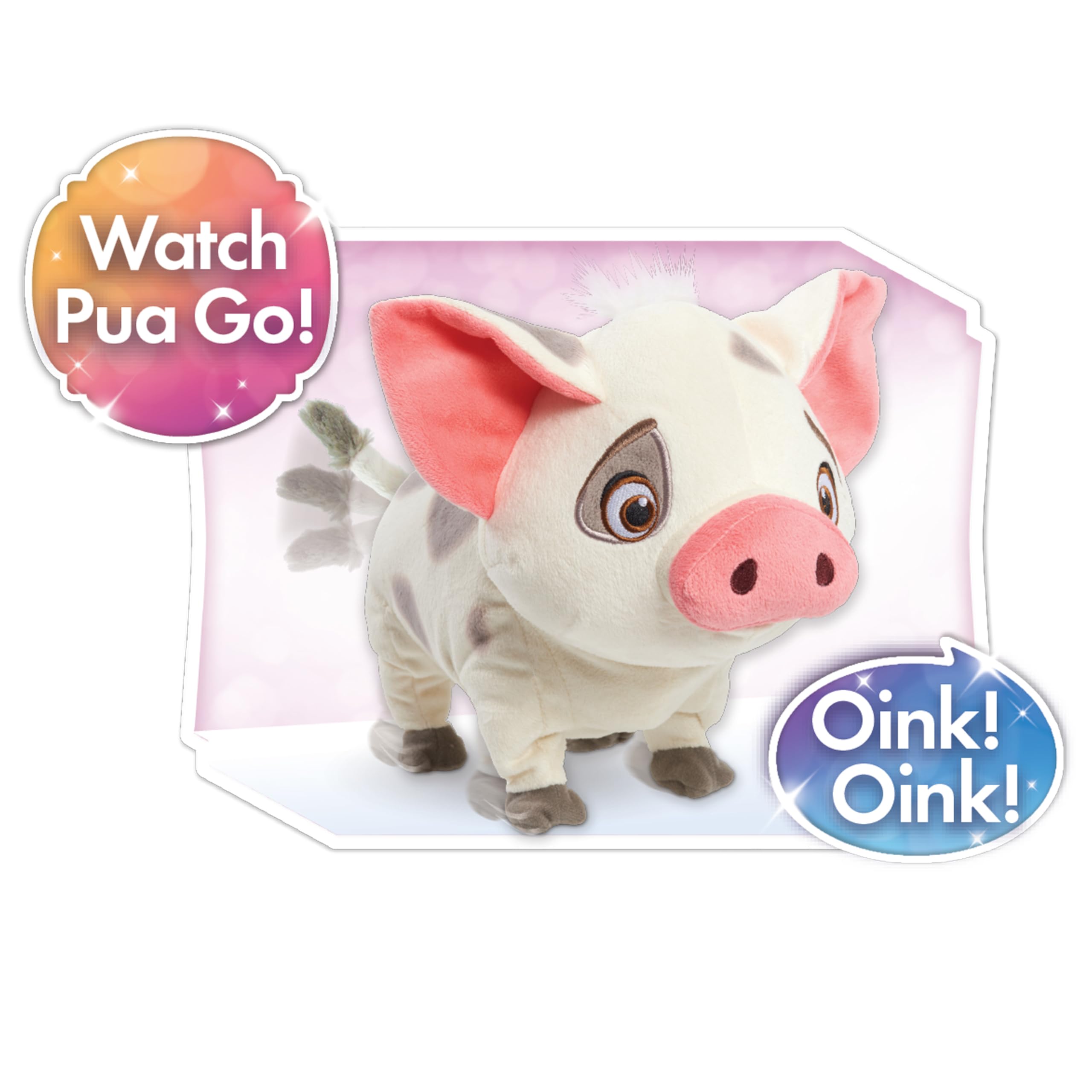 Disney Moana Walk & Snort Pua Plush - Interactive Electronic Toy for Ages 3+ 3