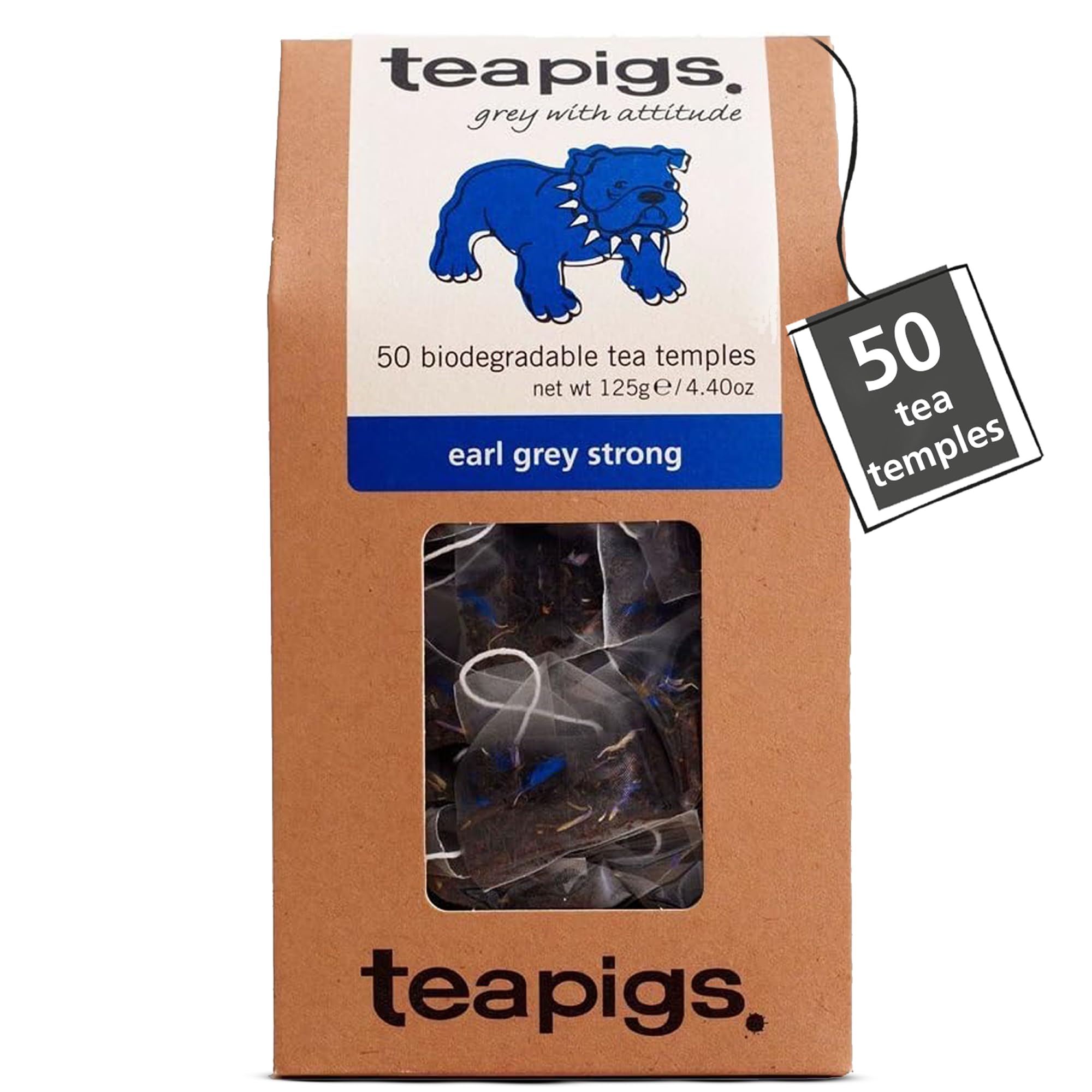 teapigs Earl Grey Strong Tea Bags - 50 Count, 180g | Robust Black Tea with Bergamot 1