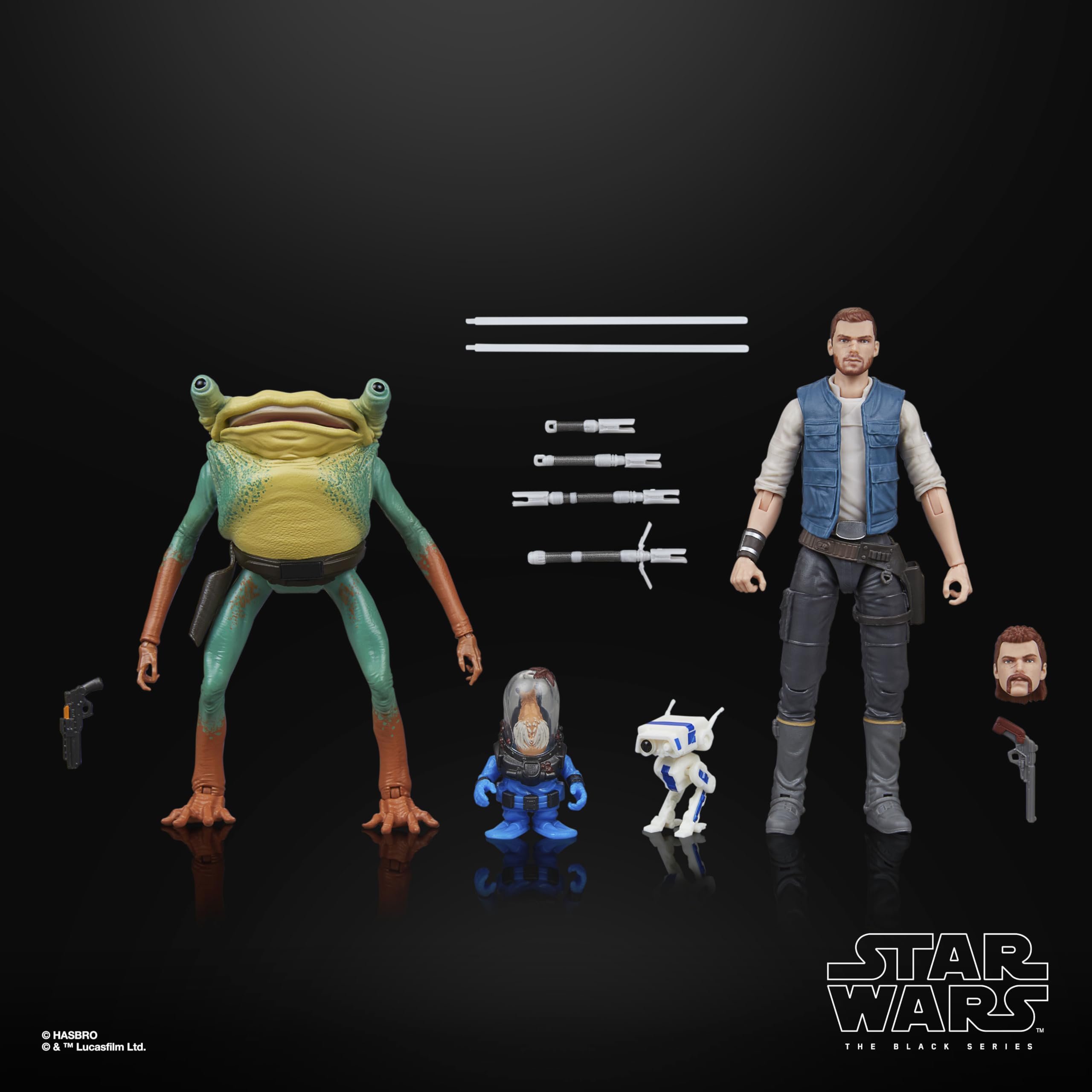 Star Wars Jedi: Survivor - The Black Series Cal Kestis, Turgle & Skoova Stev 6-Inch Action Figure Set 3