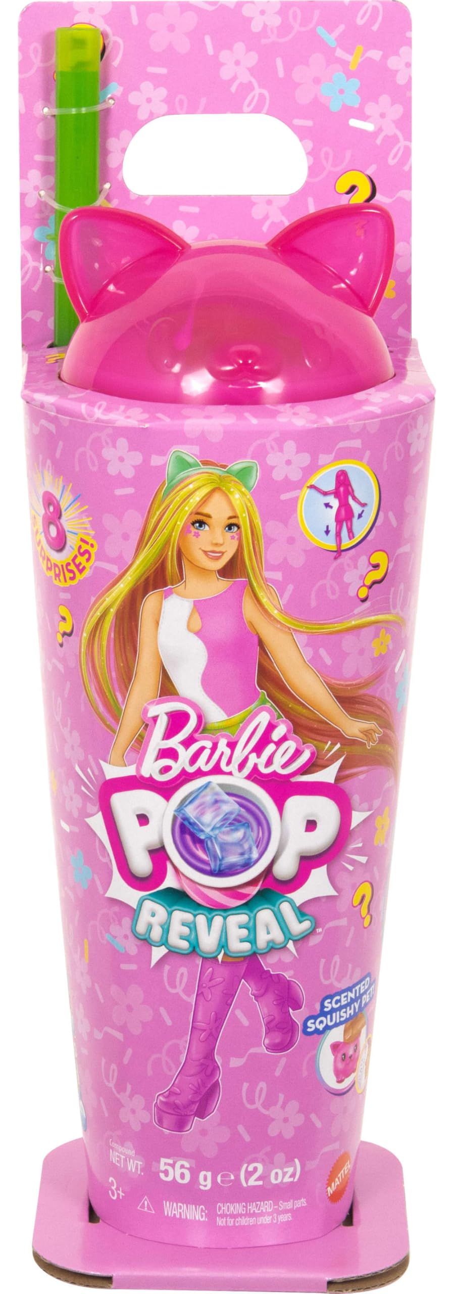 Barbie Pop Reveal Shakes Series Doll & Accessories Set - Pink, Scented, Color-Change Fun