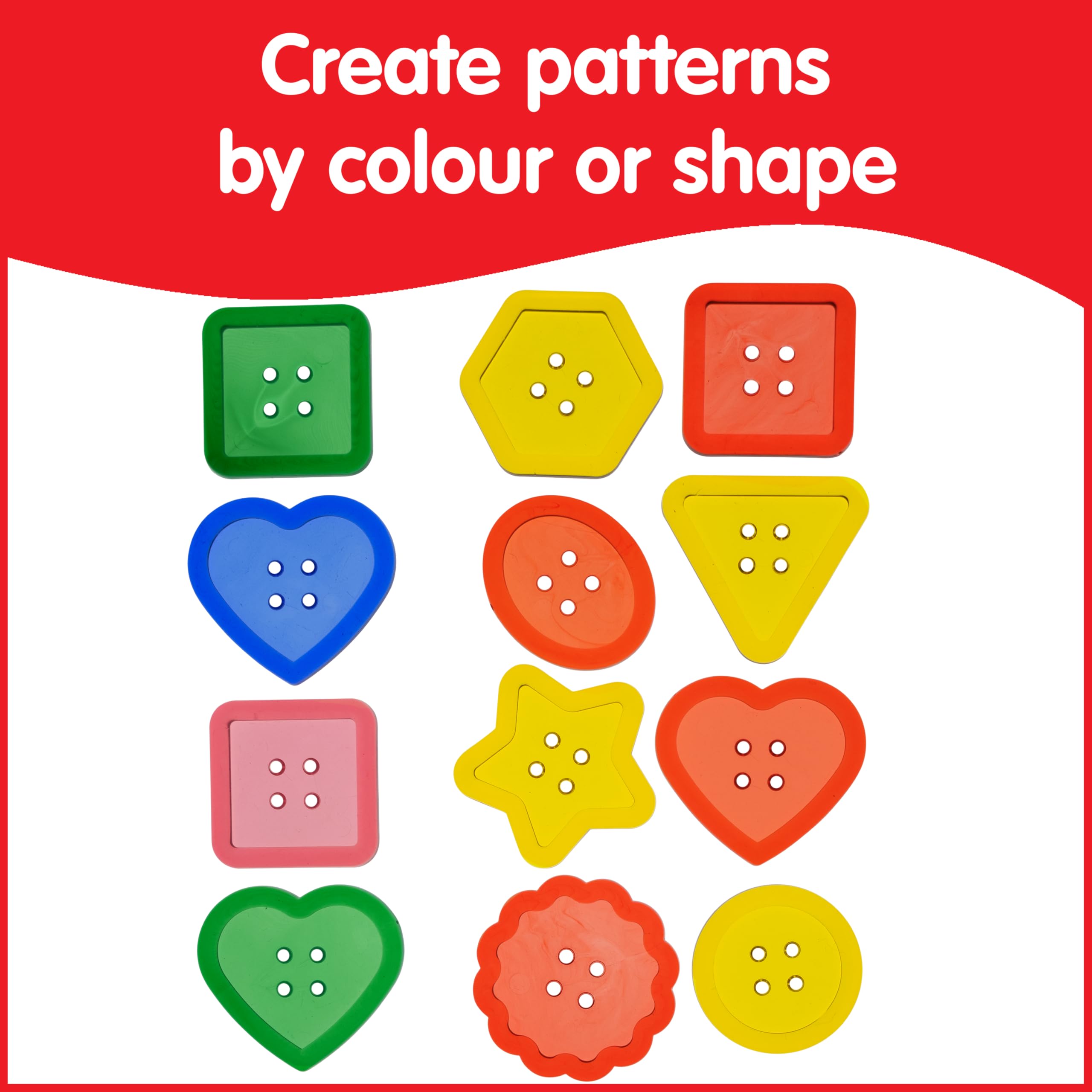 edxeducation Transparent Large Buttons - Light Table Activity Set for Early Learning 11