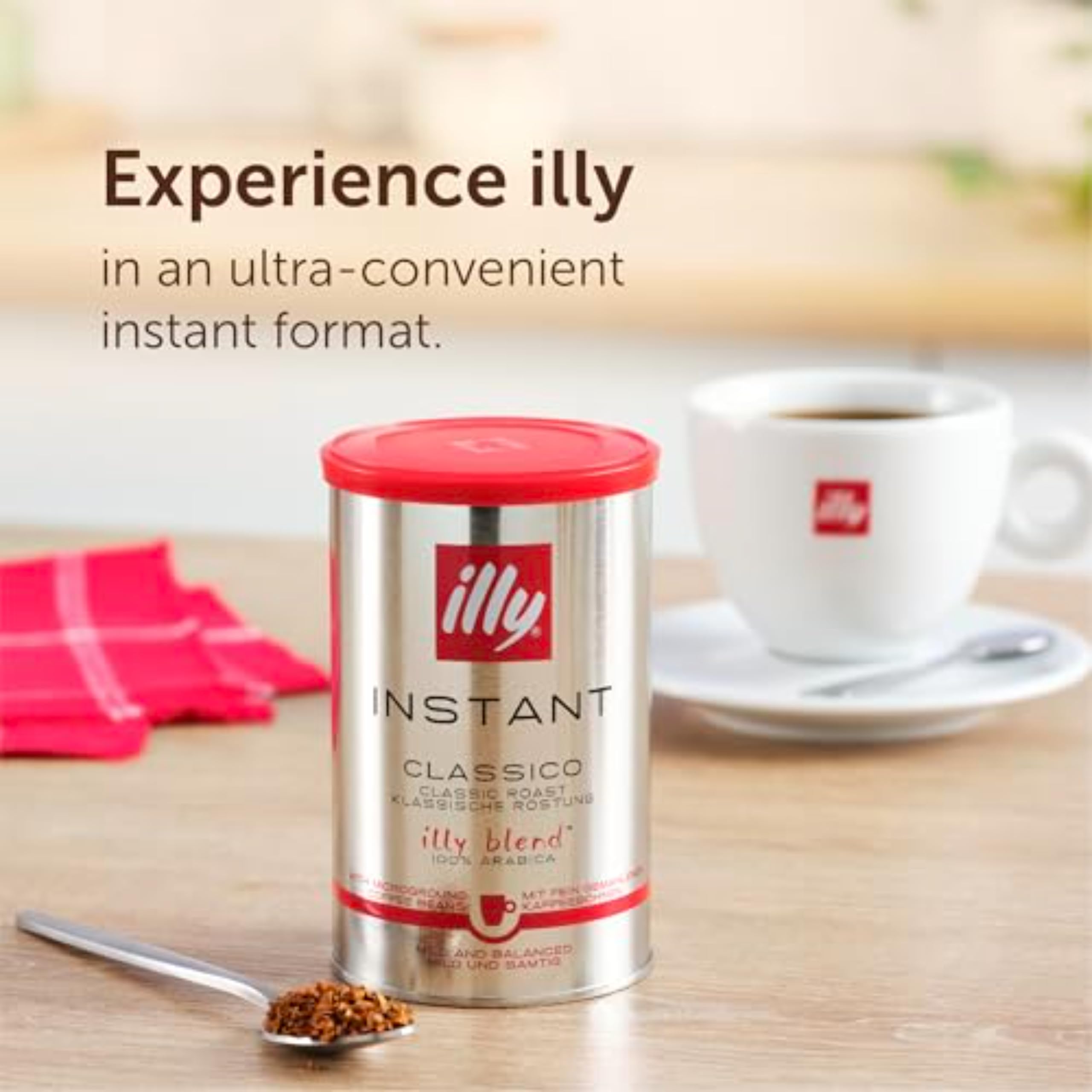 illy - Instant Coffee - Intenso Dark Roast - 100g - 100\u0025 Arabica Beans 5