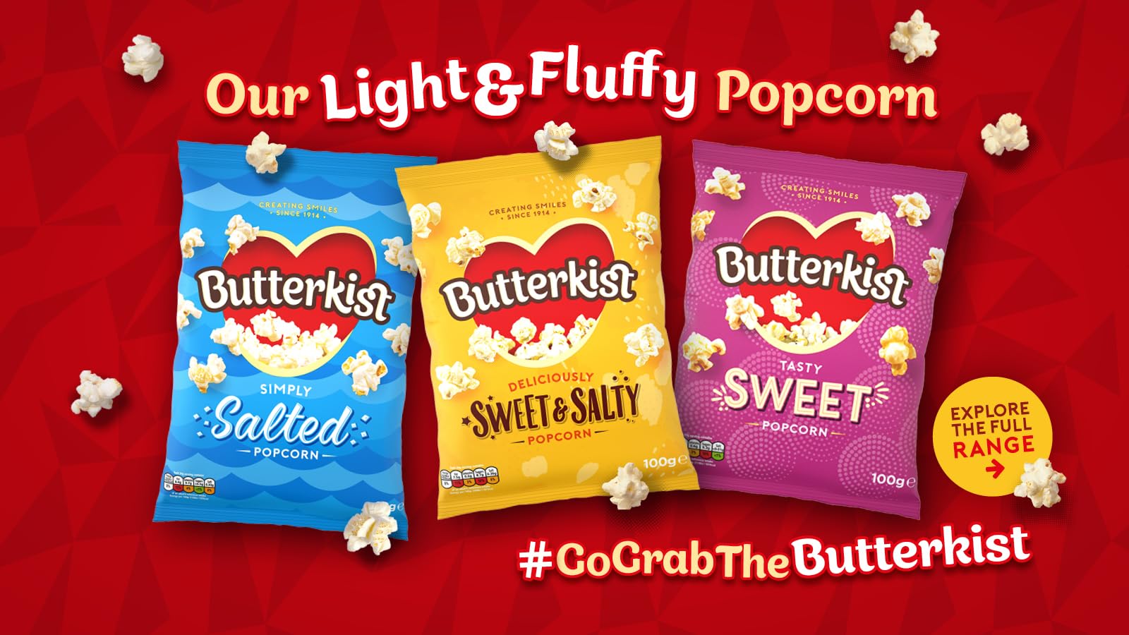 Butterkist Crunchy Toffee Popcorn 6x20g Snack Packs, Case of 12 - Gluten Free 3