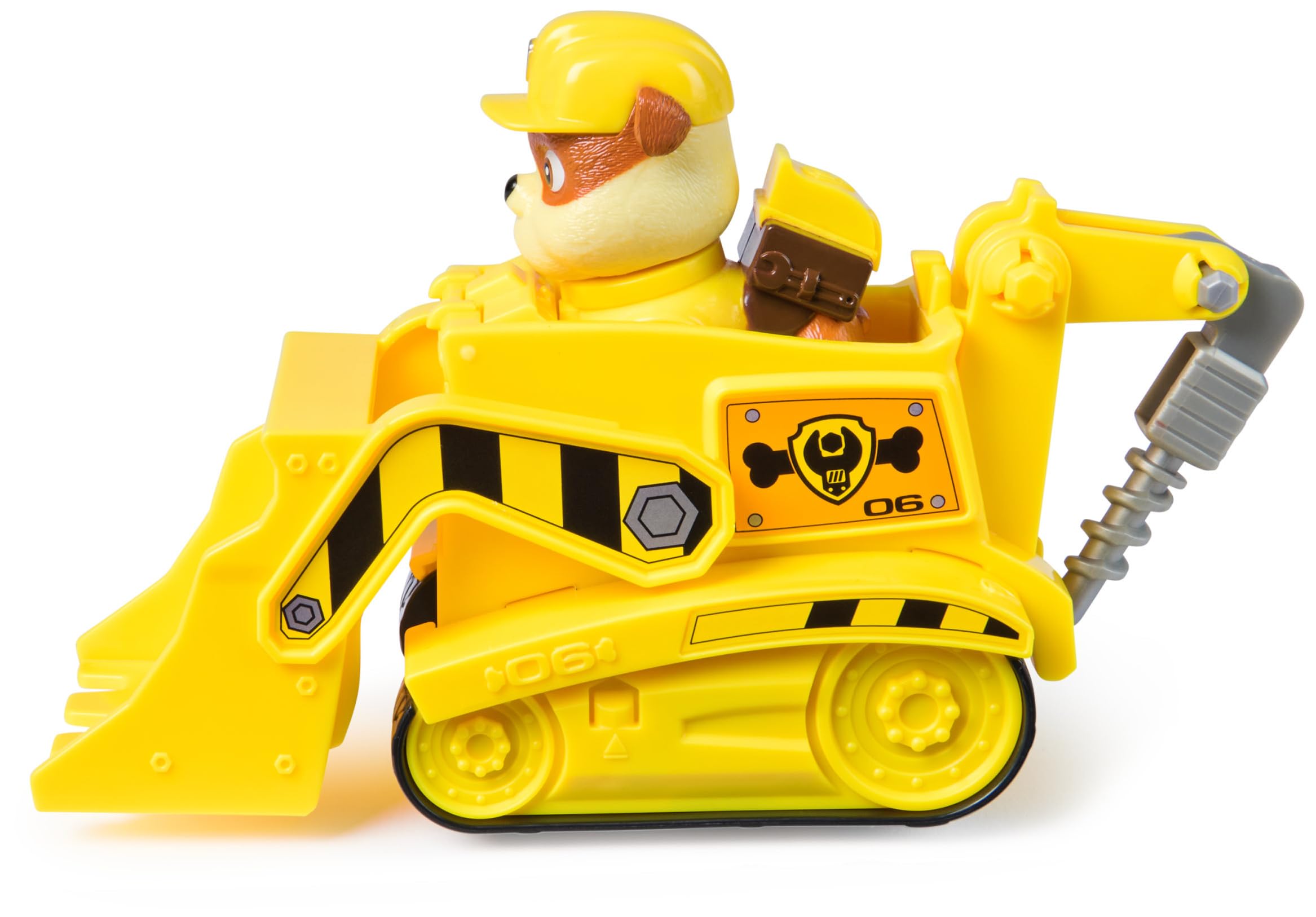 Paw Patrol Rubble's Bulldozer Toy Vehicle with Collectible Action Figure - Ages 3+ 3