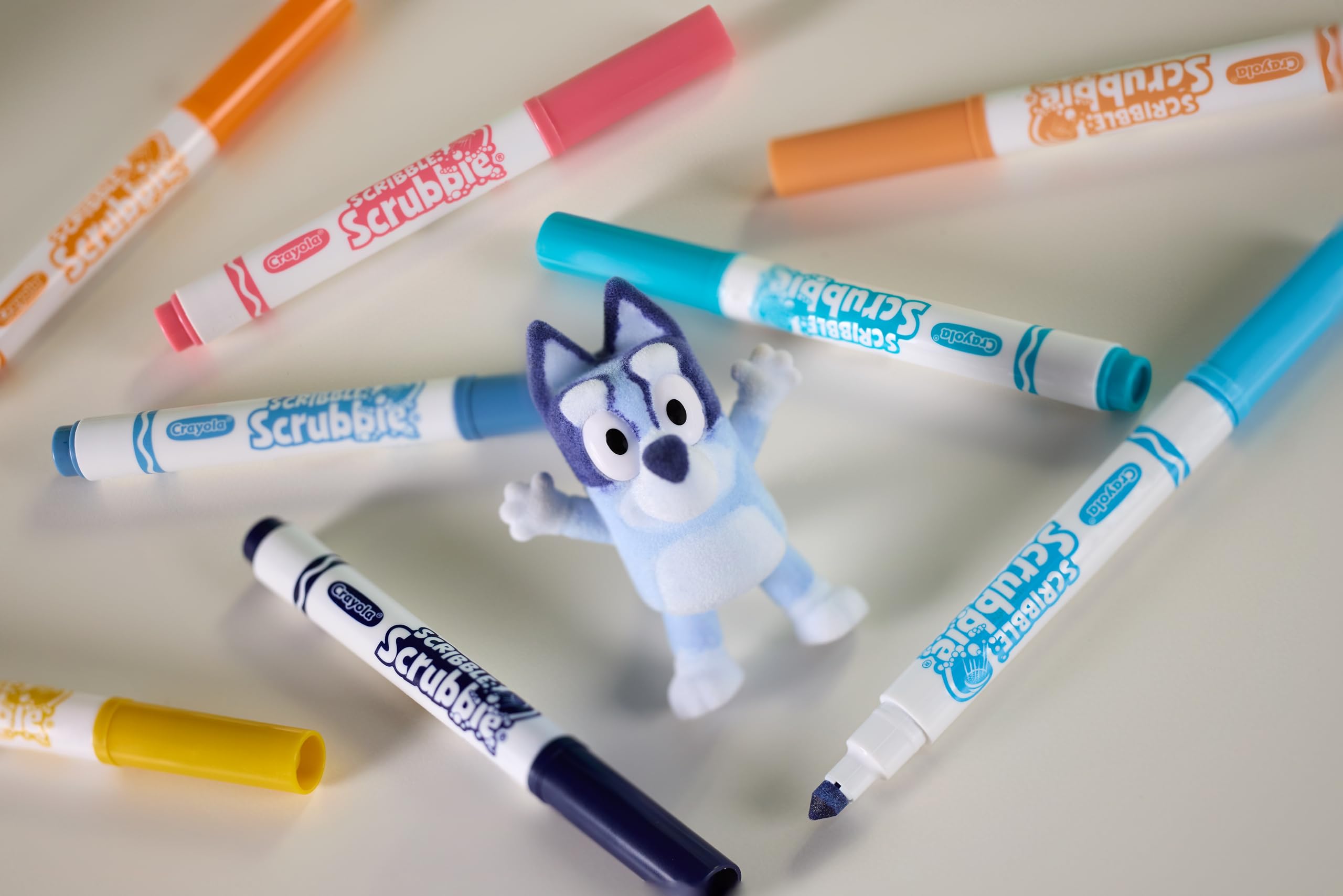 Crayola Scribble Scrubbies Bluey Poolside Playset - 4 Washimals, Includes Bluey Characters, Washable Markers 7