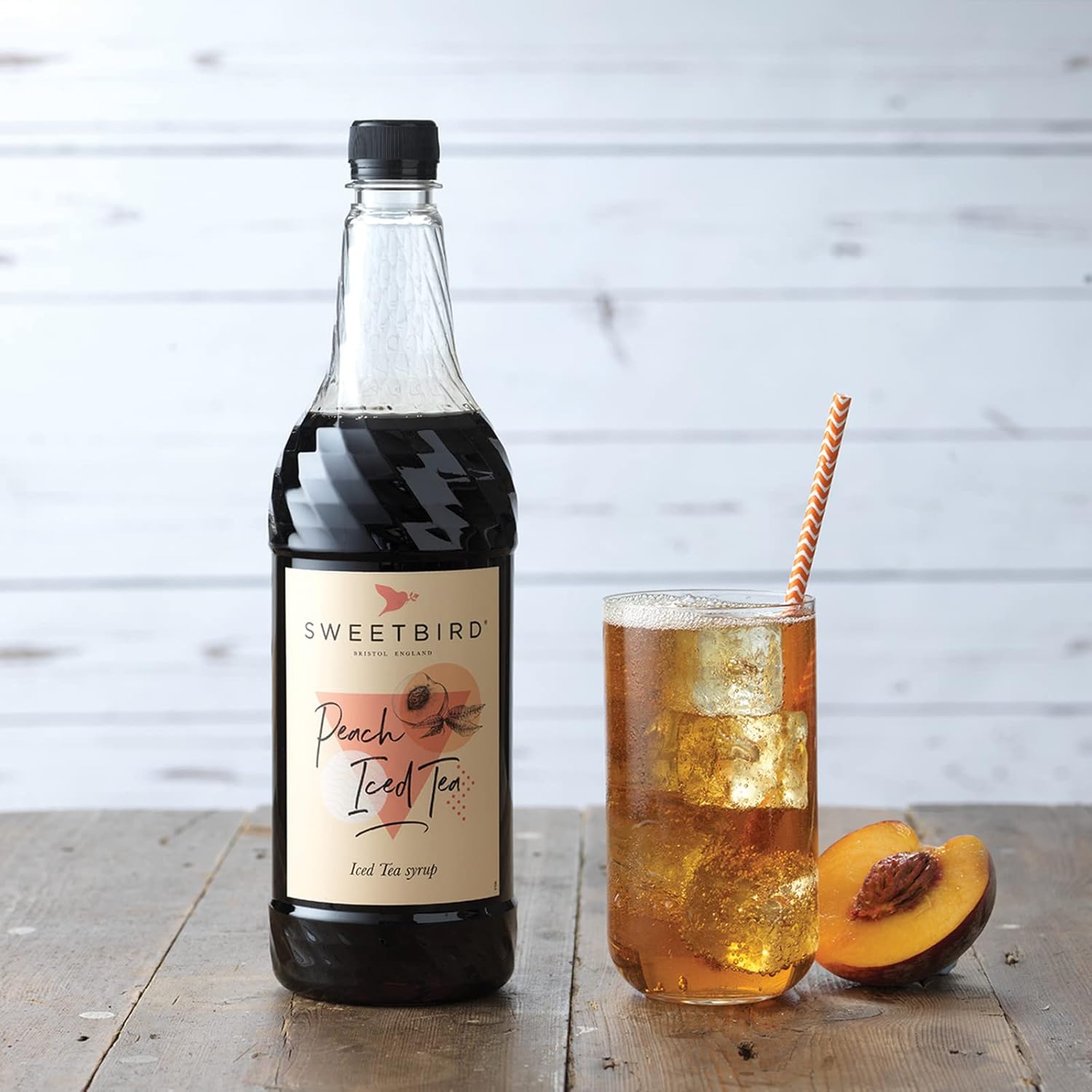 Sweetbird Peach Iced Tea Syrup (1 Litre) - Vegan Friendly 4