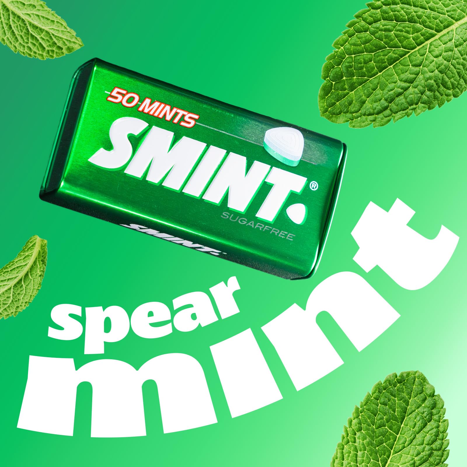 Smint - Spearmint XXL Sugar-Free Mints (Pack of 12 Tins) 5