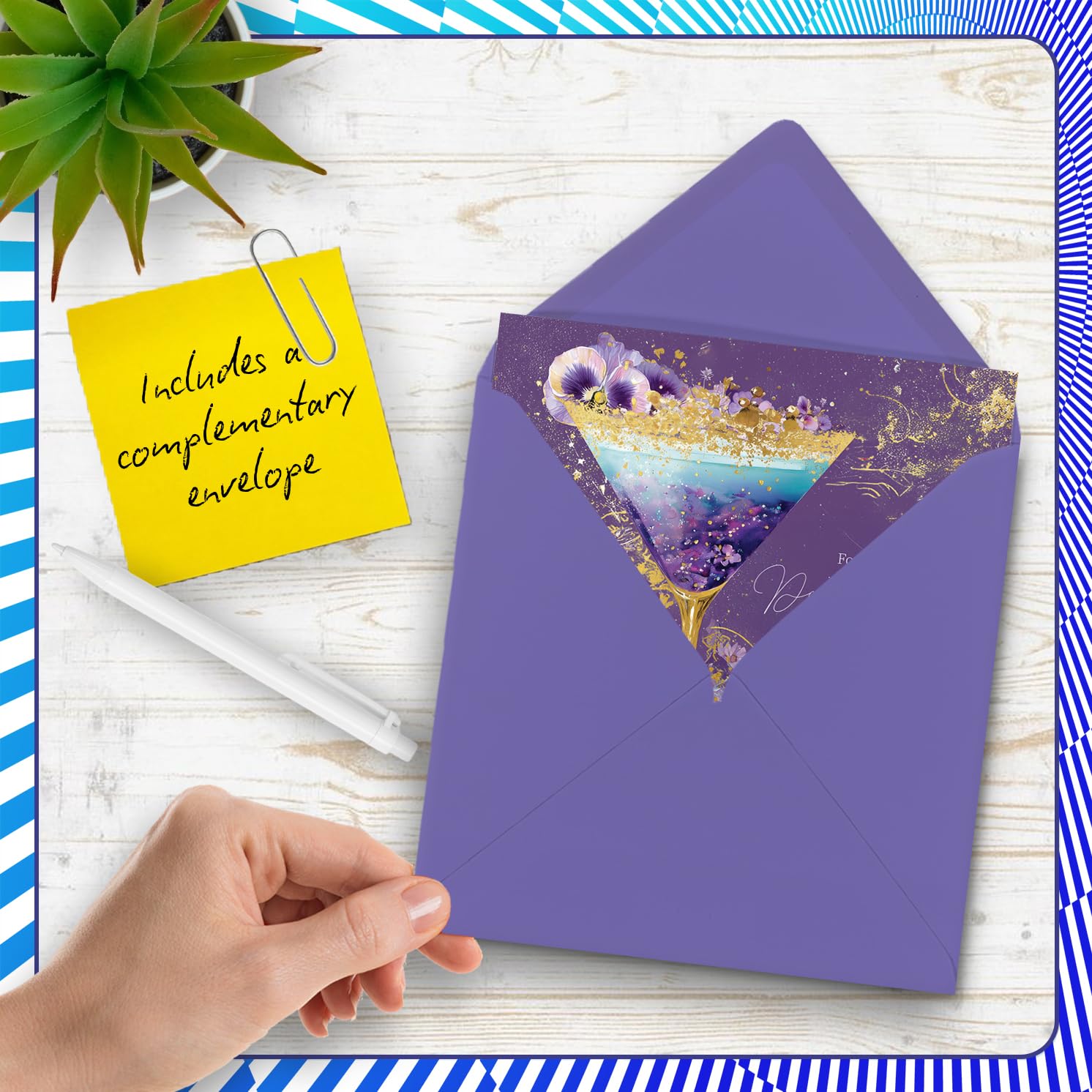 Stuff4 Daughter in Law Birthday Card - Golden Cocktail Design | 145mm x 145mm 5