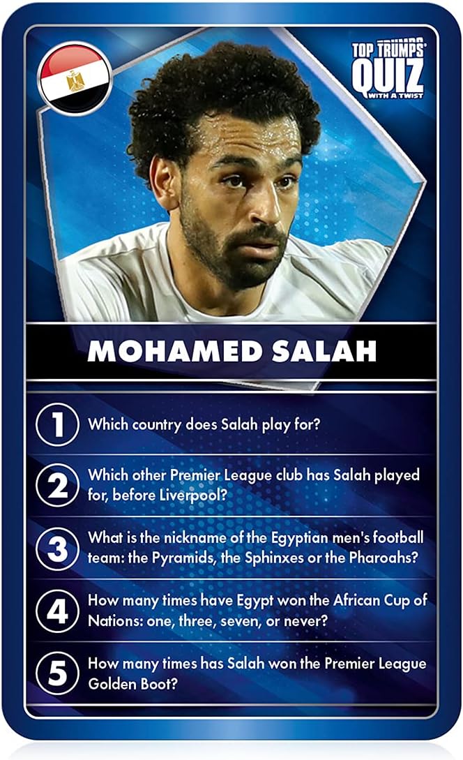 Top Trumps World Football Stars Quiz Game - Blue 4