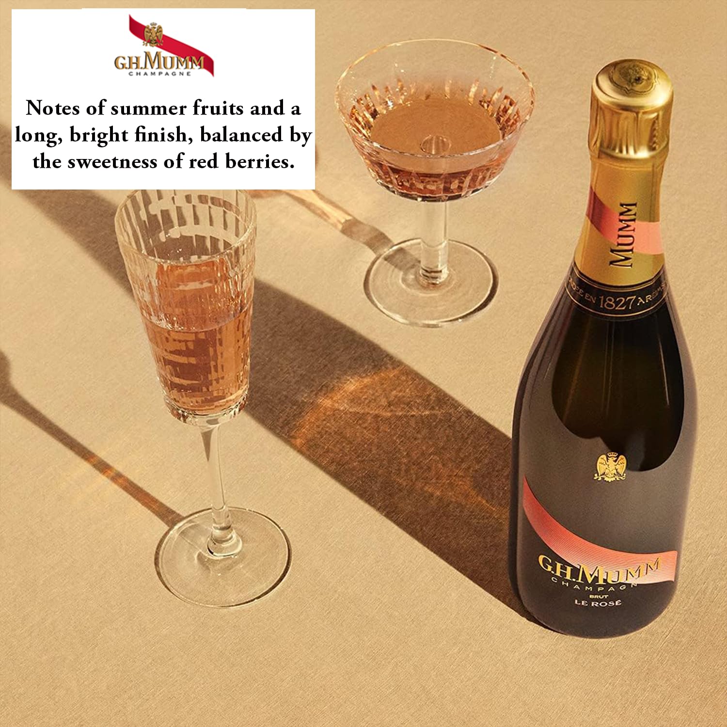 G.H. Mumm Le Rosé Champagne - 75cl with Gift Box 9