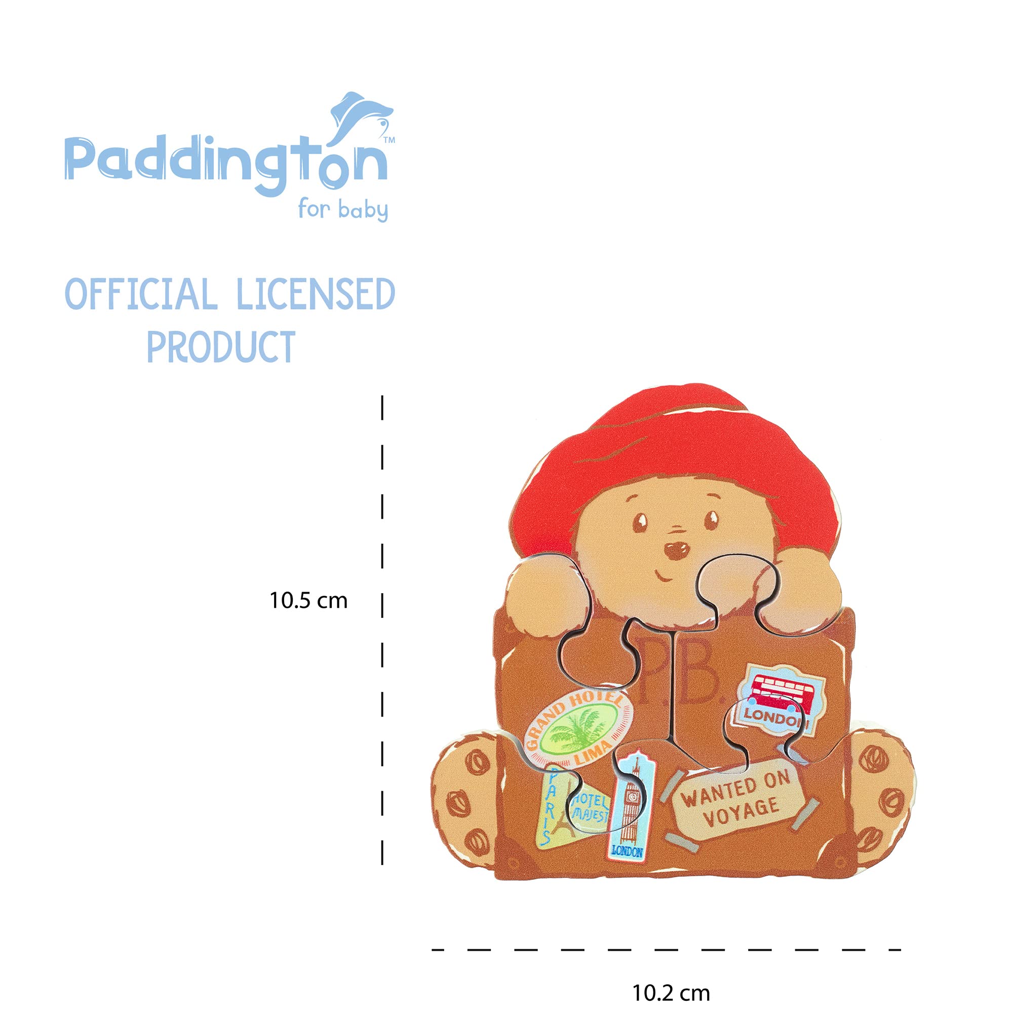Paddington Bear Mini Wooden Puzzle - Chunky Jigsaw for Toddlers 12 Months+ 3