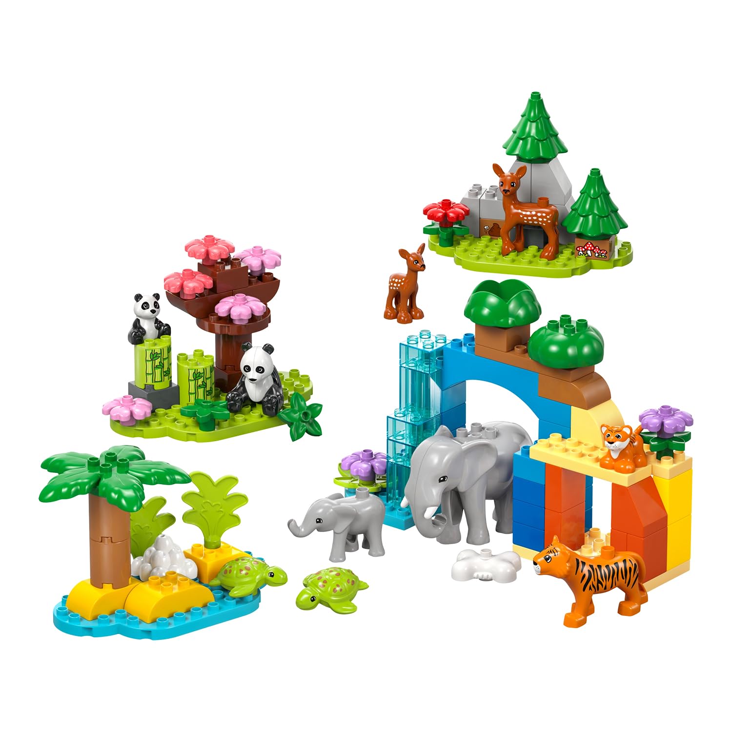 LEGO DUPLO 3in1 Wild Animal Families Set - Educational Building Toy for Toddlers 2+ 7