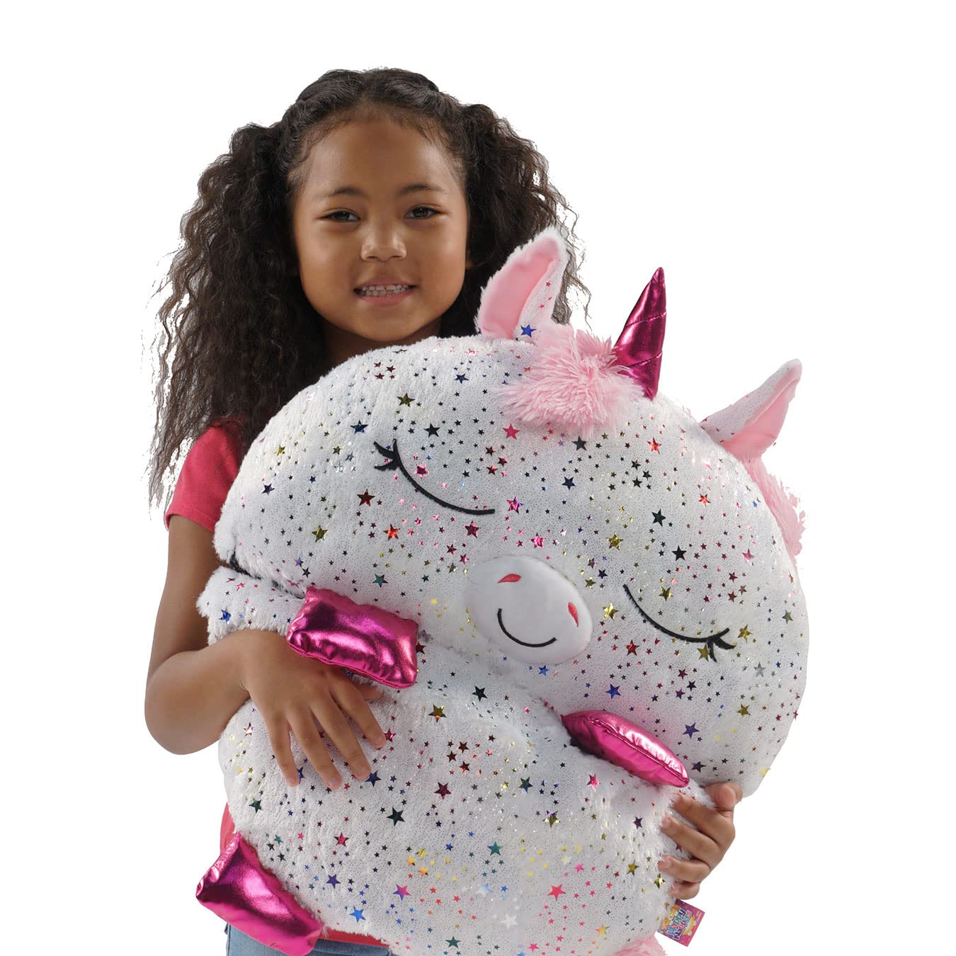 Happy Nappers Kids Sleeping Bag - Shimmer Unicorn - Plush Toy & Comfy Sleep Bag 3