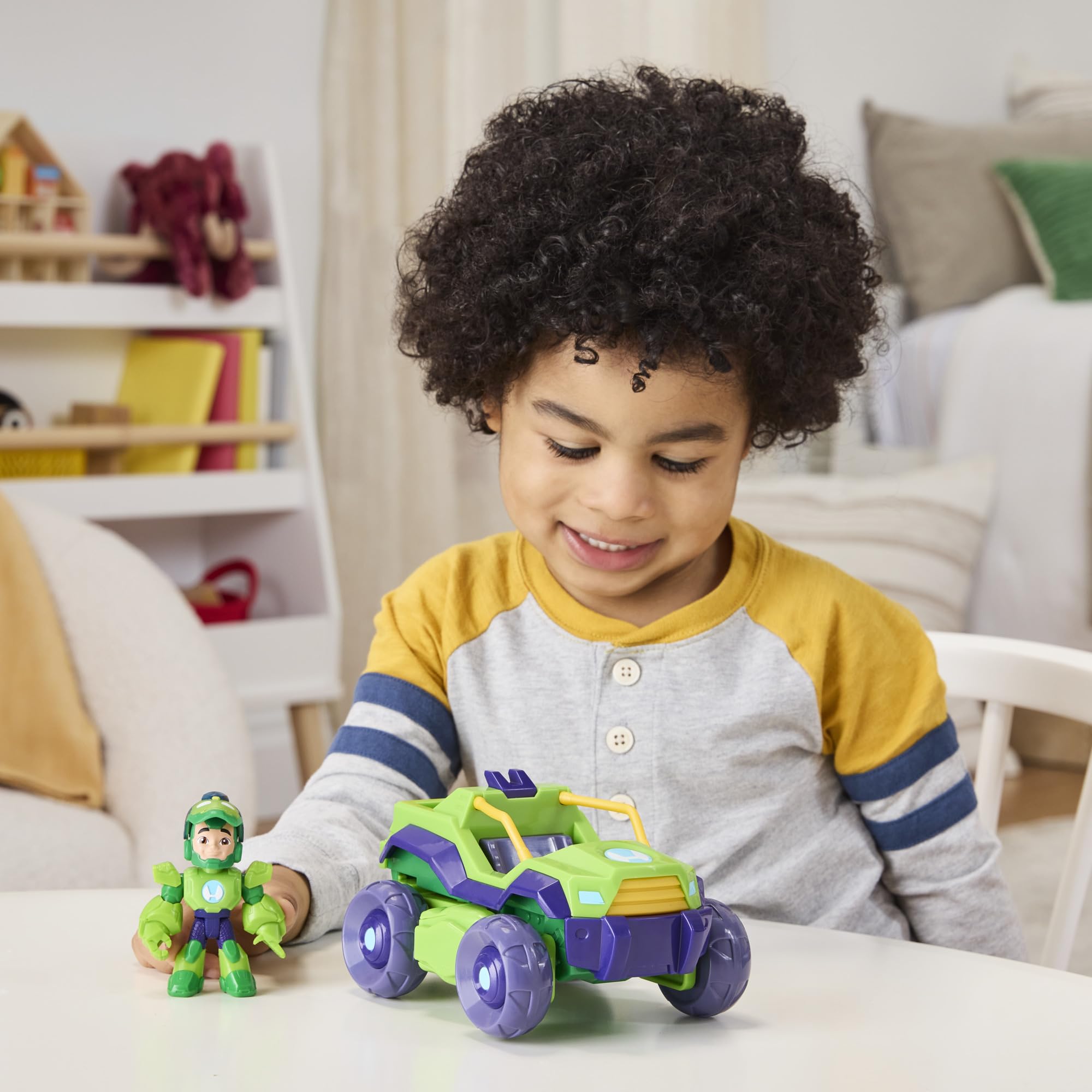 Marvel Iron Hulk 2-in-1 Mech Suit & Vehicle Toy - Ages 3+ 6