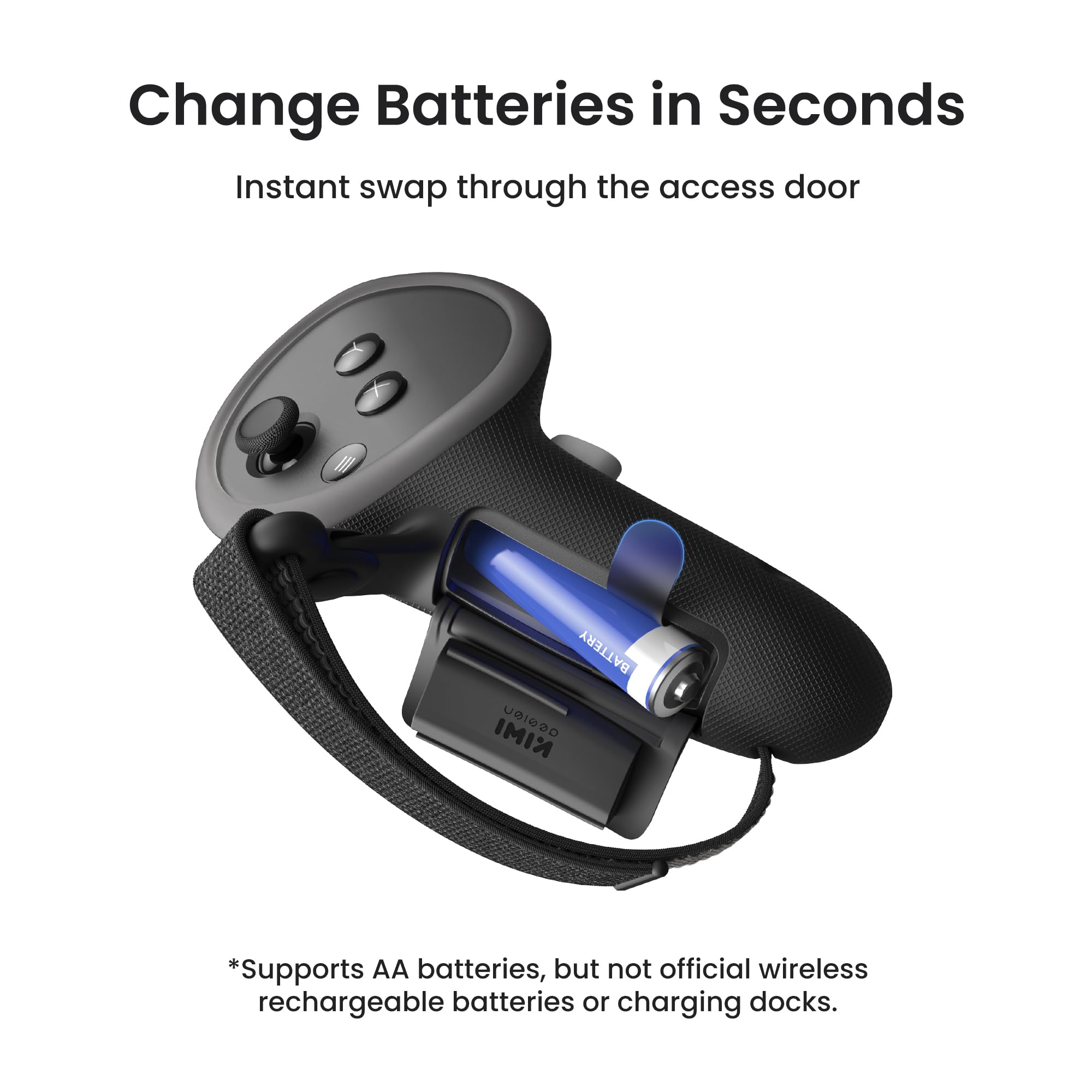 KIWI design G4 Pro Controller Grips for Meta Quest 3/3S – Enhanced Grip with Anti-Slip Texture & Extended Handle 13