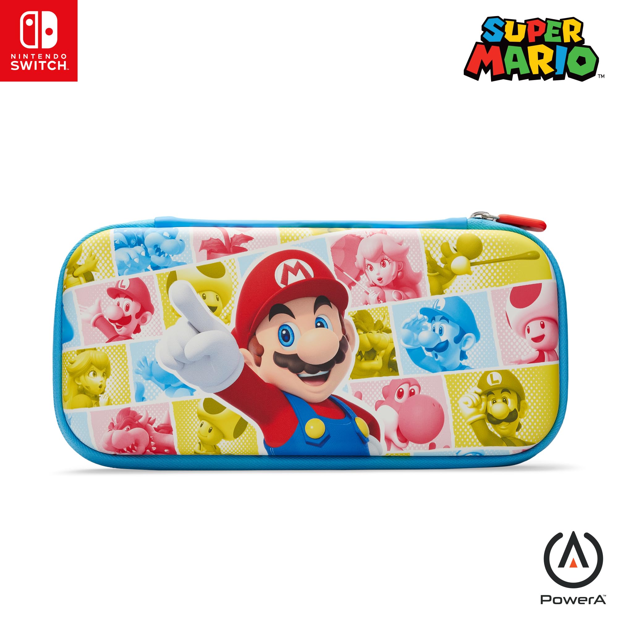 PowerA Slim Case for Nintendo Switch, Switch Lite & OLED Model - Mario Mushroom Kingdom Reel