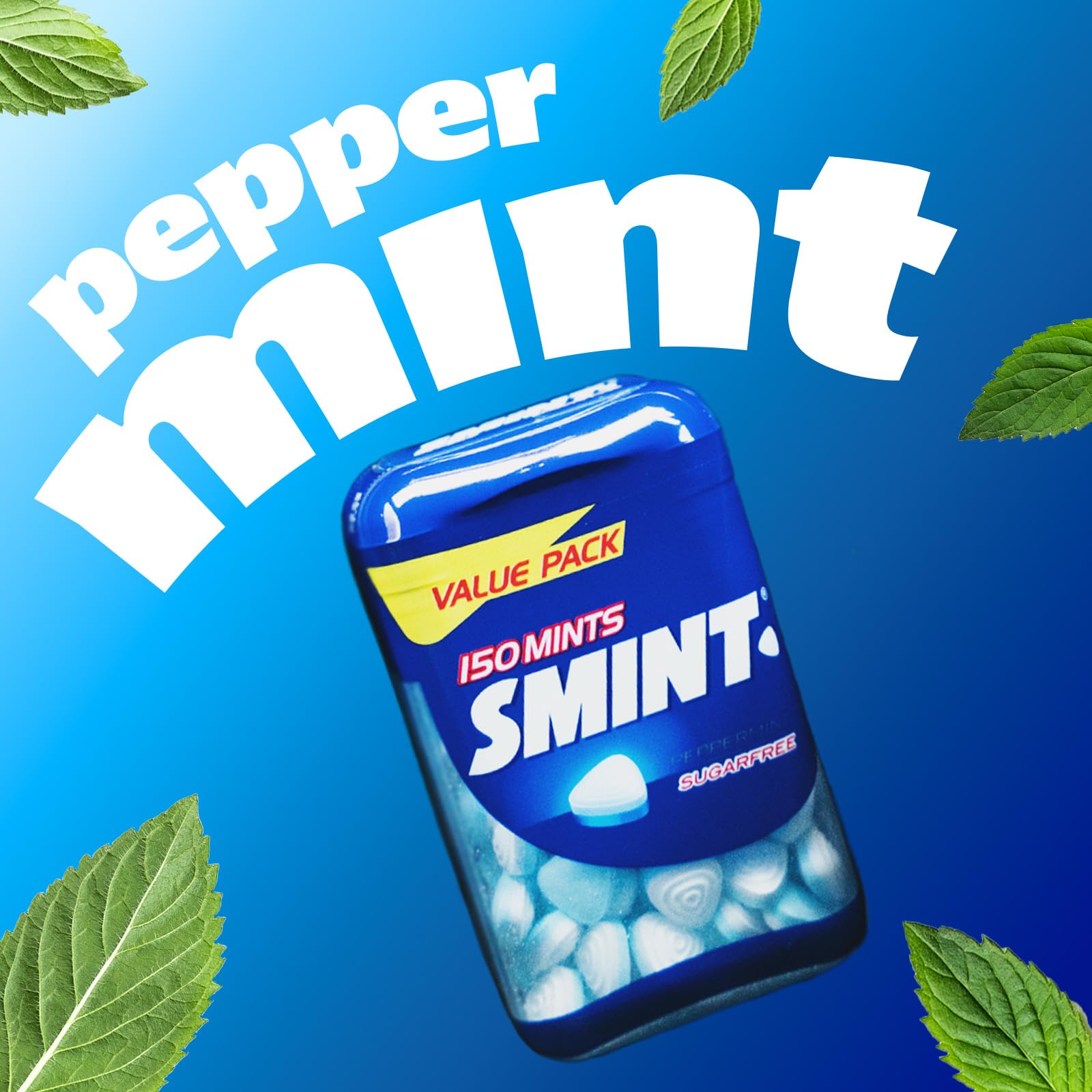 Smint Peppermint XXL Sugar-Free Mints - 8 Bottles (150 Mints Each) for Long-Lasting Fresh Breath 7