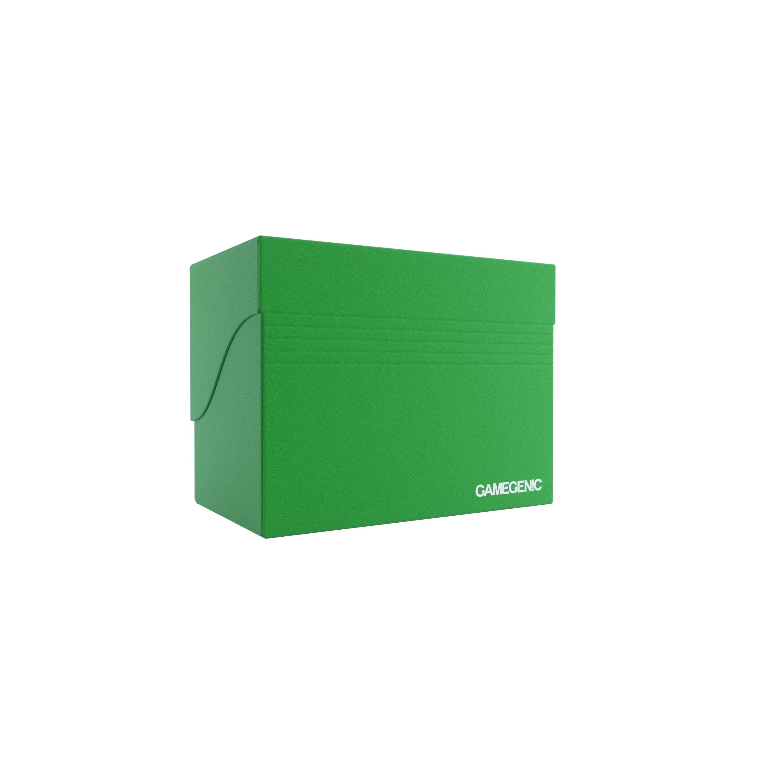 Gamegenic 80-Card Side Holder - Sideloading Deck Box with Cobra Neck, Green 3