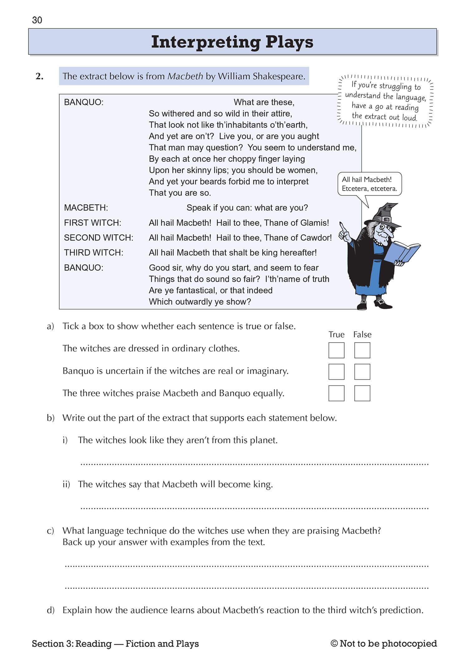 CGP Targeted Workbook - KS3 English Year 7 Practice Questions & Answers | Paperback | 2021 4