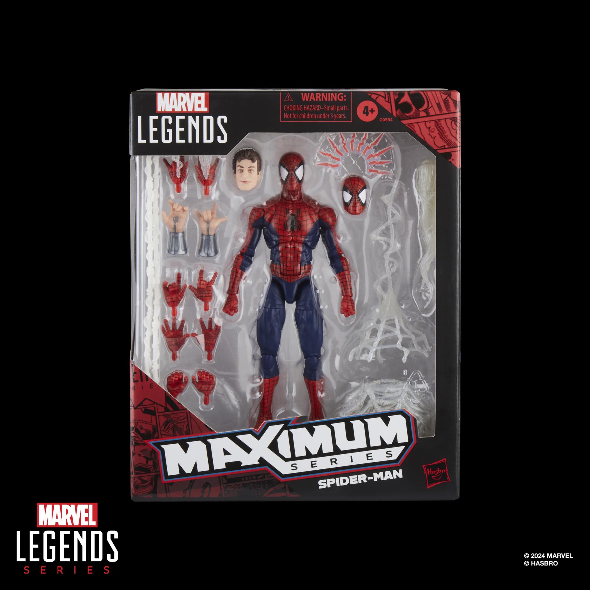 Marvel Legends Maximum Series Spider-Man Action Figure - 6-Inch Collectible with 35 Points of Articulation