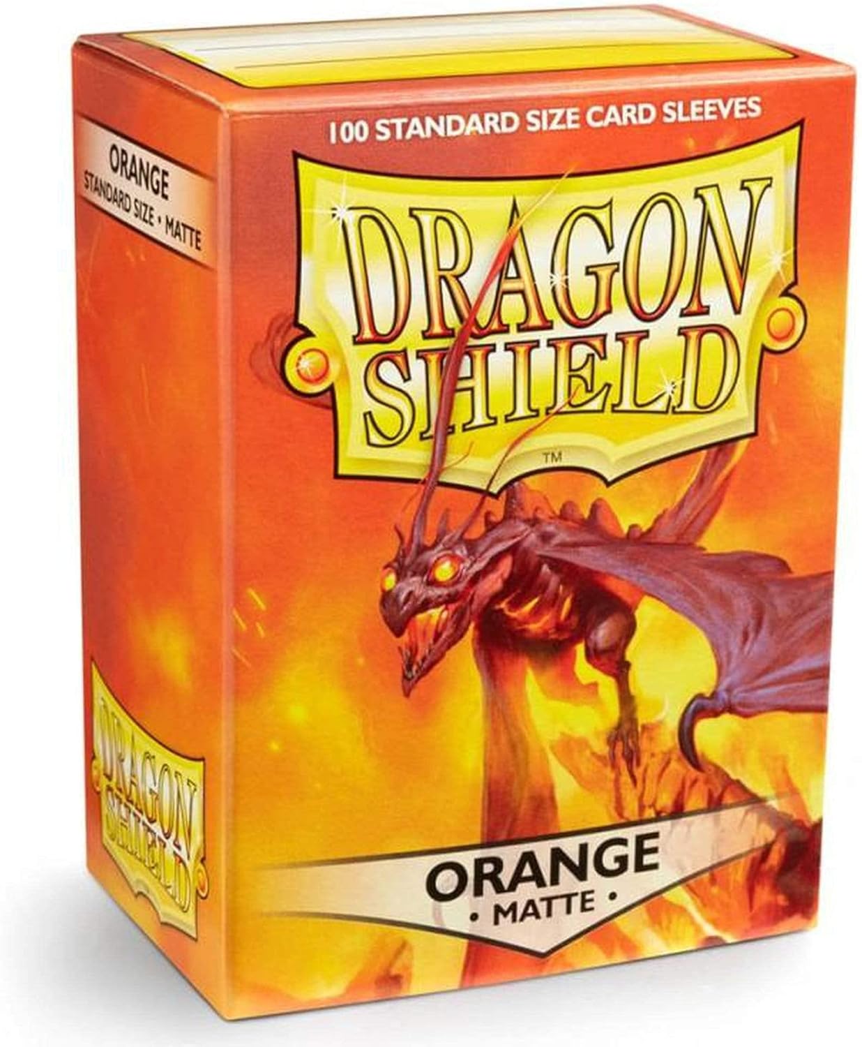 Dragon Shield Matte Orange Card Game Sleeves (100 ct) by Arcane Tinmen ApS