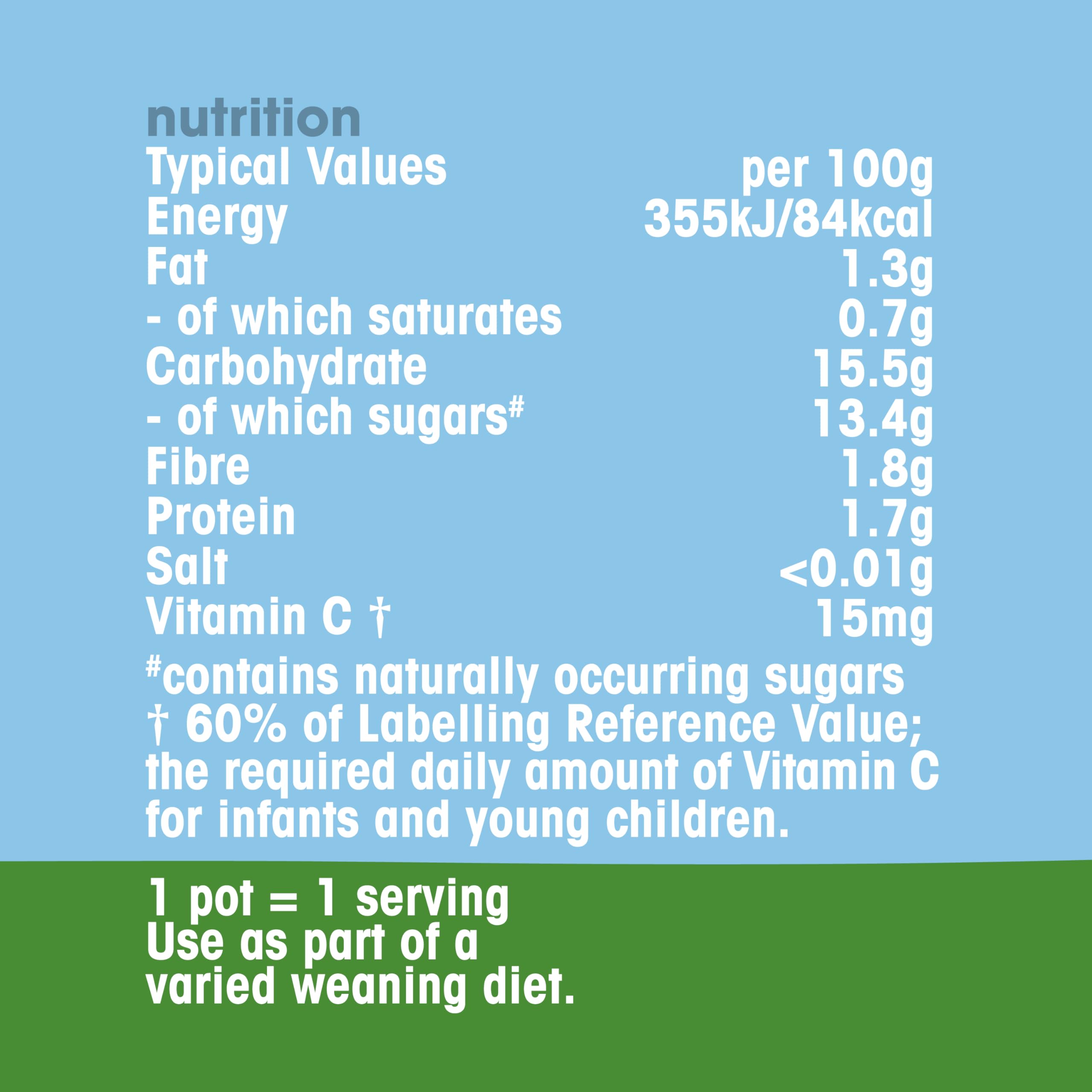 Heinz By Nature Fruity Medley Custard Baby Food Dessert Pots 12x100g