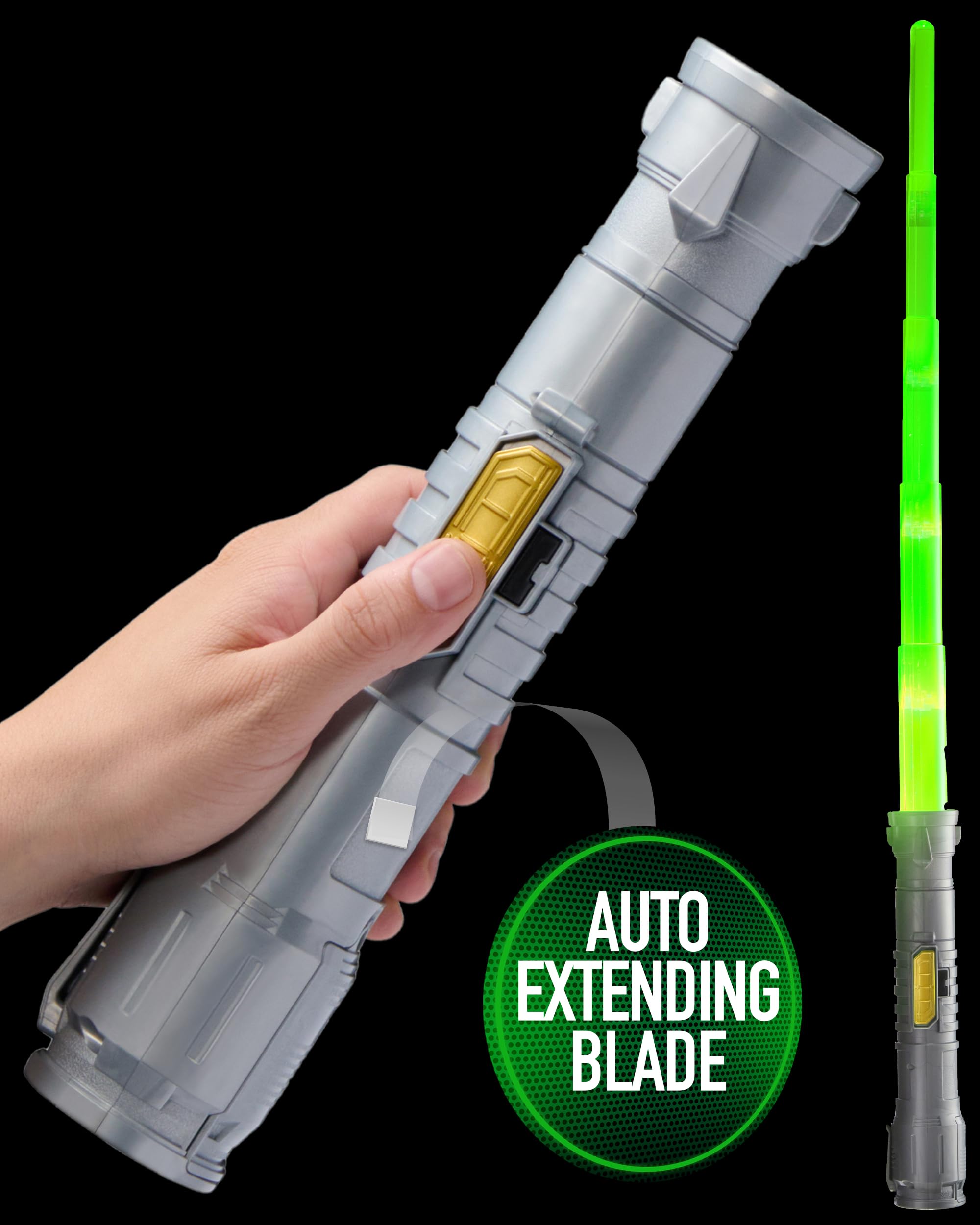 Power Saber Green Auto Extending LED Energy Blade | Motion SFX | Extends to 35''/90cm 3