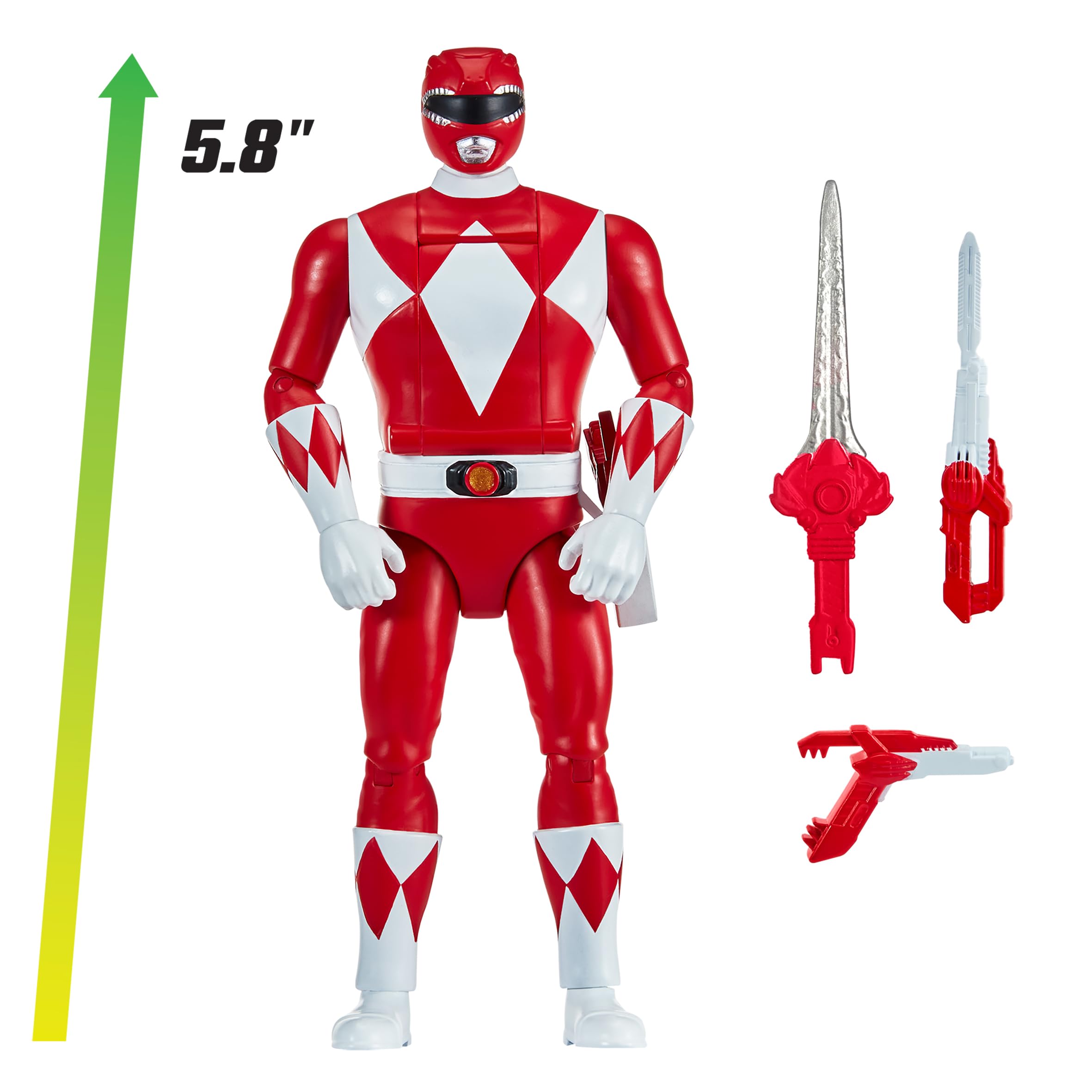 Power Rangers Mighty Morphin Auto-Morphin Red Ranger Action Figure - 4+ Years